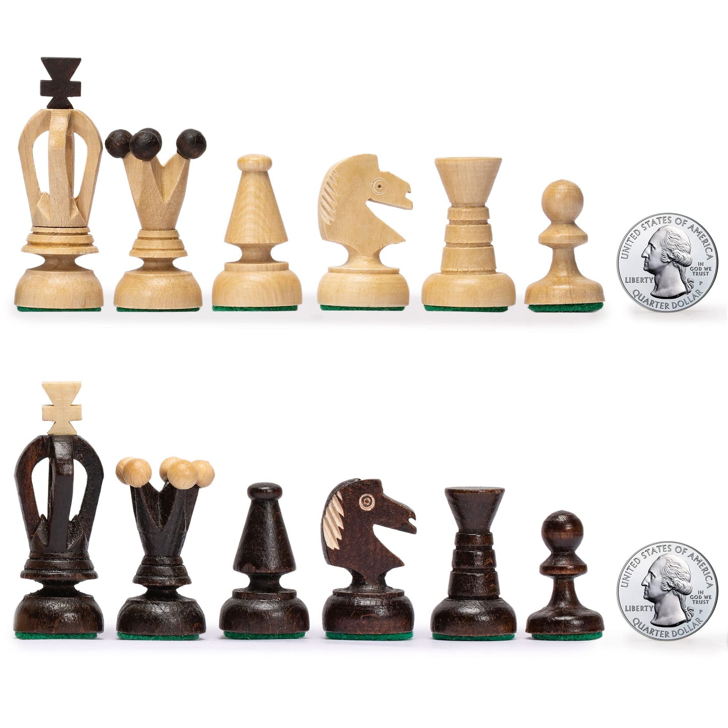 Husaria European International Chess Set – Handcrafted King's Classic, 13.8-Inch Board & Pieces