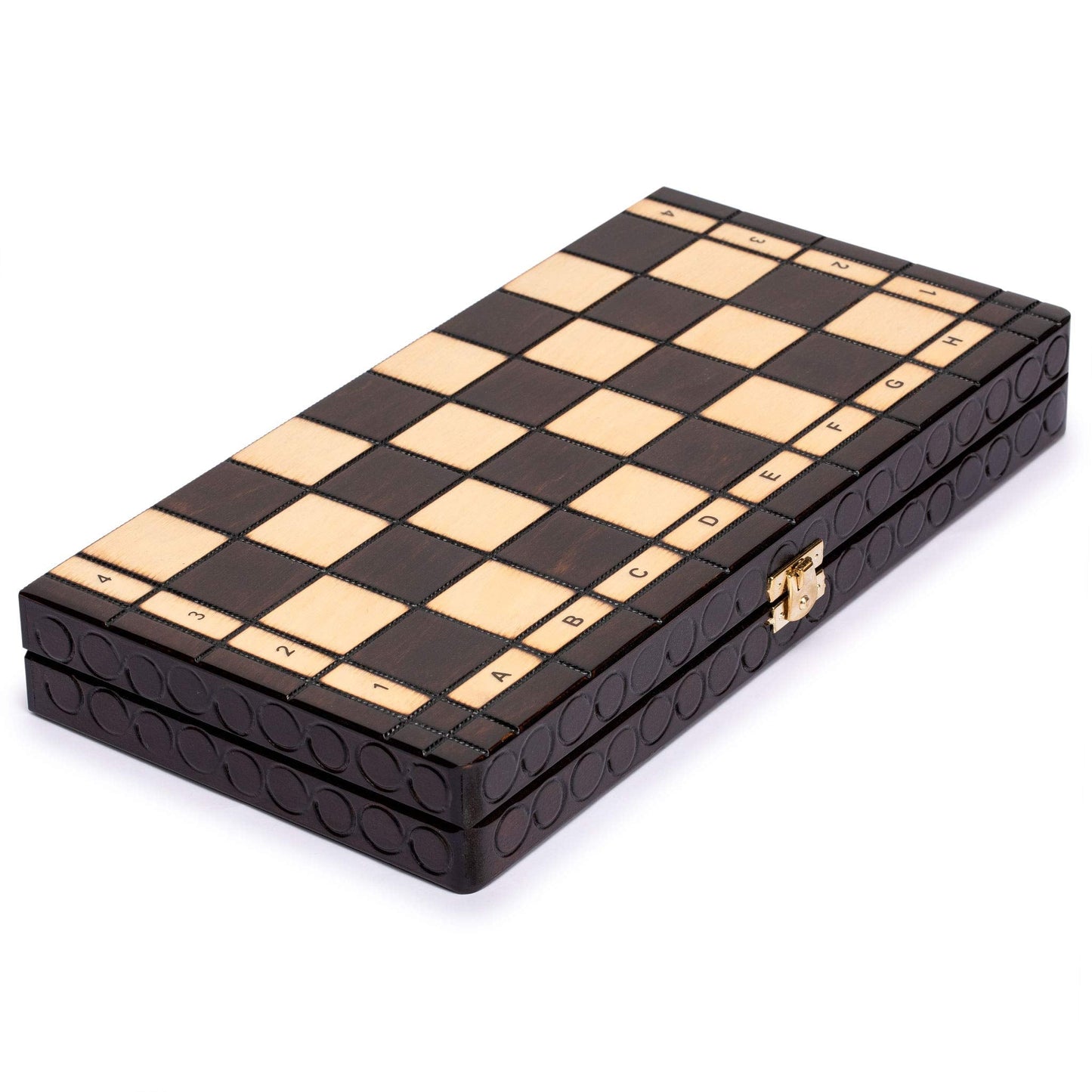 Husaria European International Chess Set – Handcrafted King's Classic, 13.8-Inch Board & Pieces