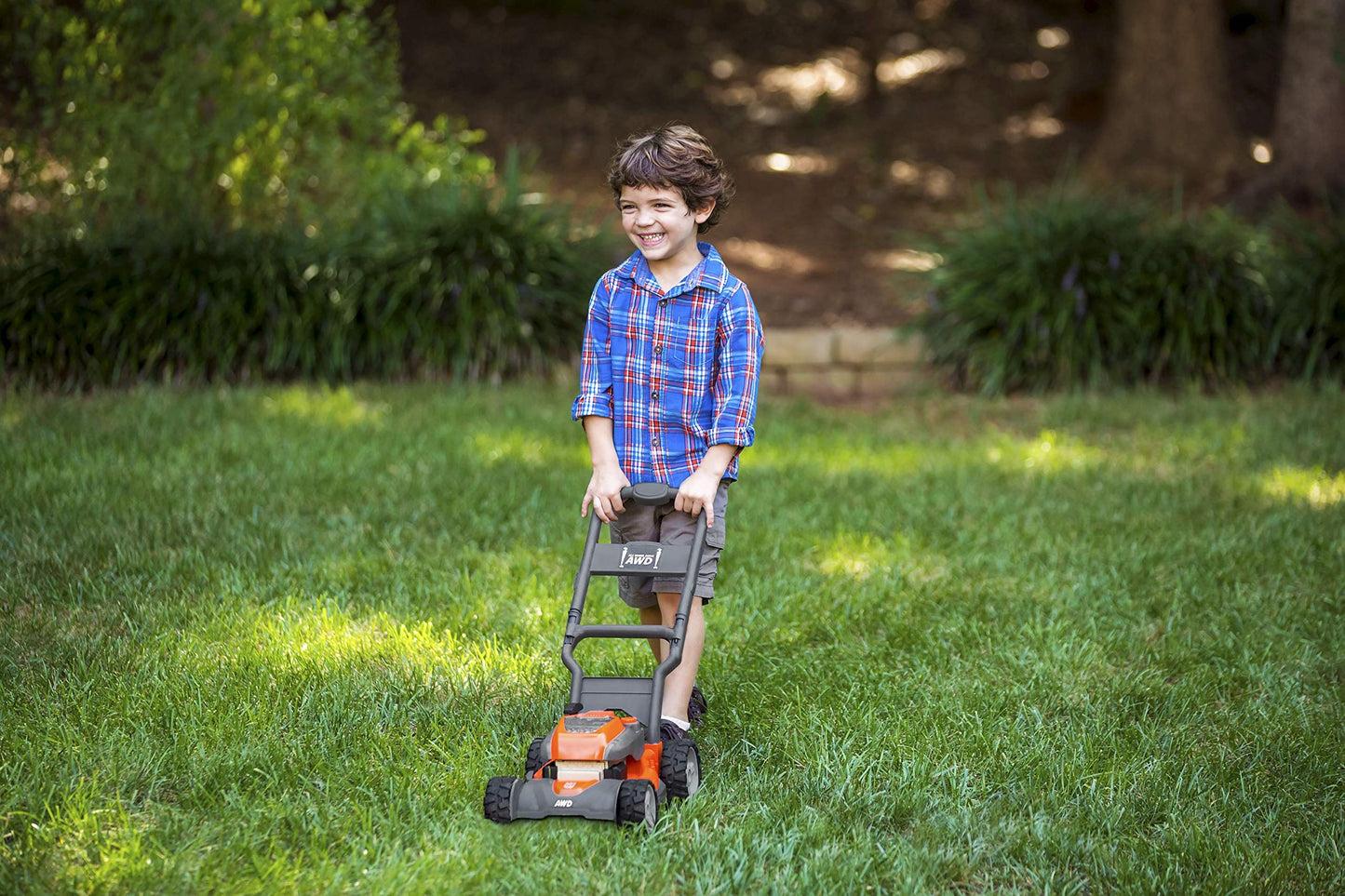 Husqvarna Toy Lawn Mower with Realistic Sounds and Lights – Ages 2+