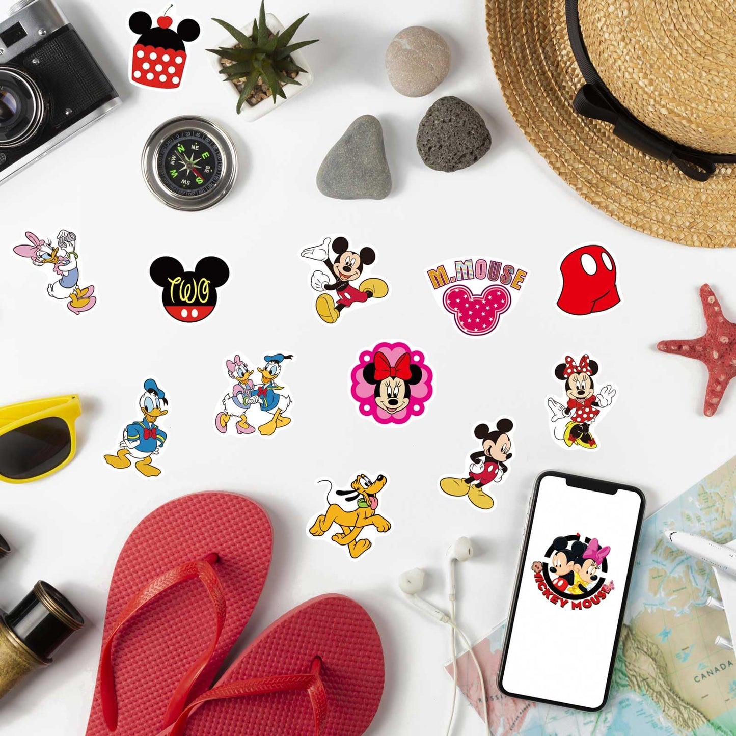 HUXICUI 32-Sheet Stickers Bundle for Rewards, Party Favors & Scrapbooking | Style B