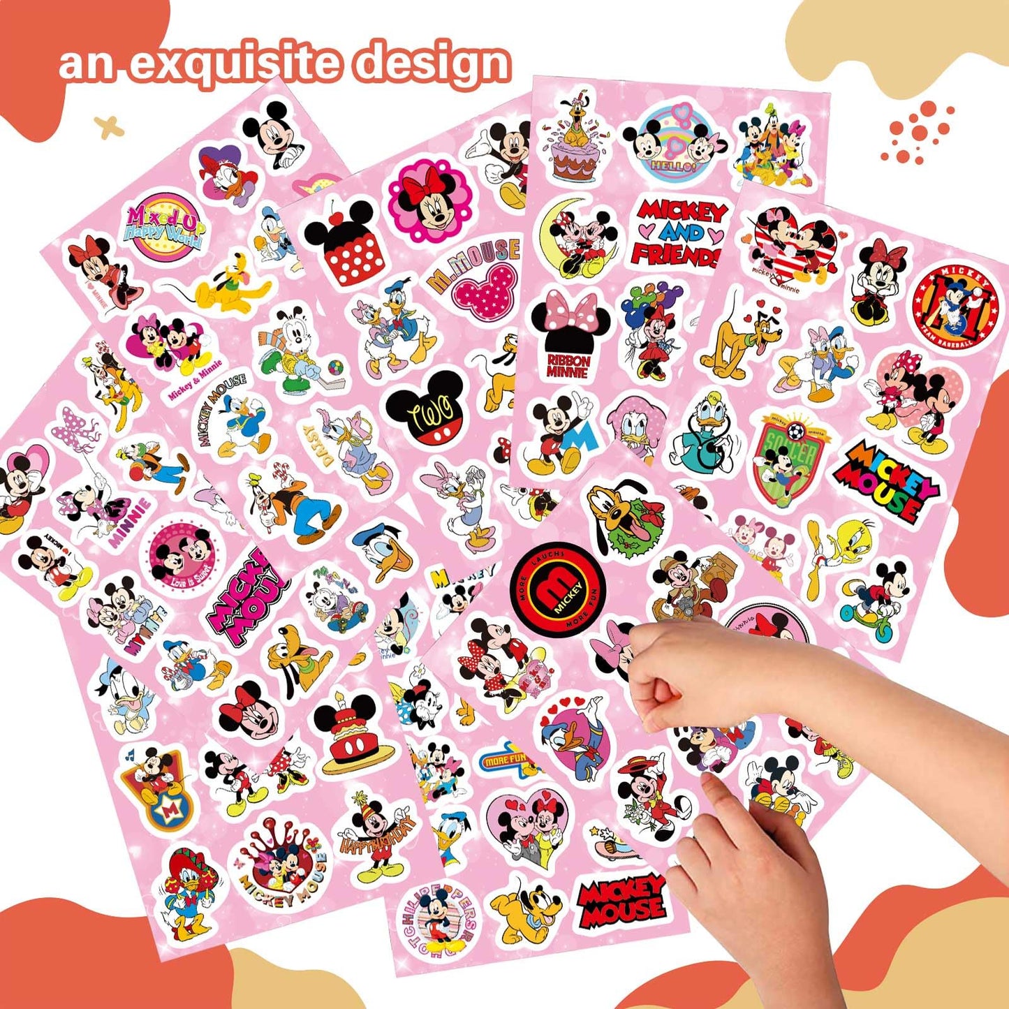 HUXICUI 32-Sheet Stickers Bundle for Rewards, Party Favors & Scrapbooking | Style B