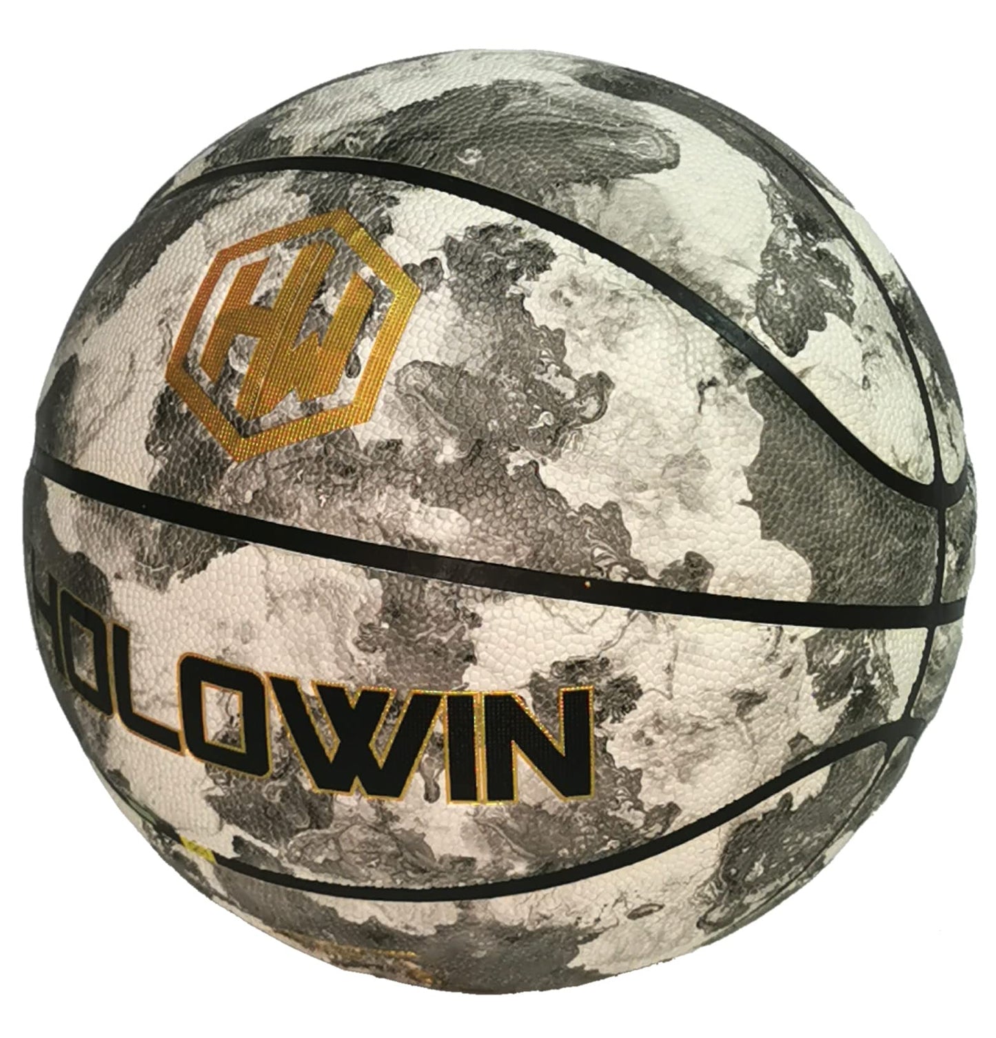 HW HOLOWIN Reflective Holographic Basketball – Glow for Night Games (Size 7)