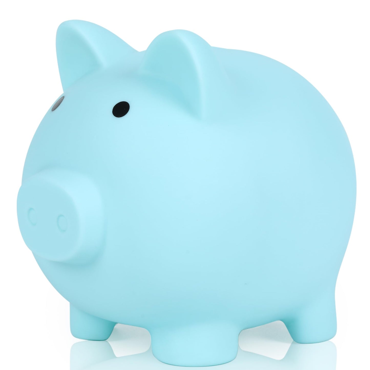 H&W Mini Piggy Bank Blue - Durable PVC Coin Bank for Kids & Gift