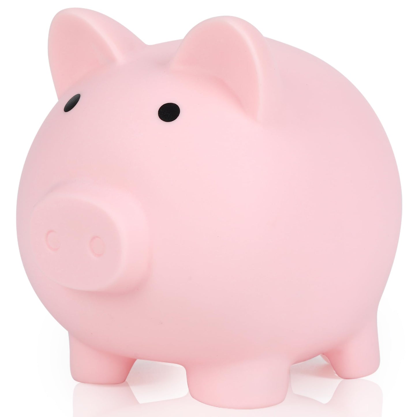 H&W Mini Piggy Bank Pink – Unbreakable Plastic Coin Bank for Kids | First Money Box