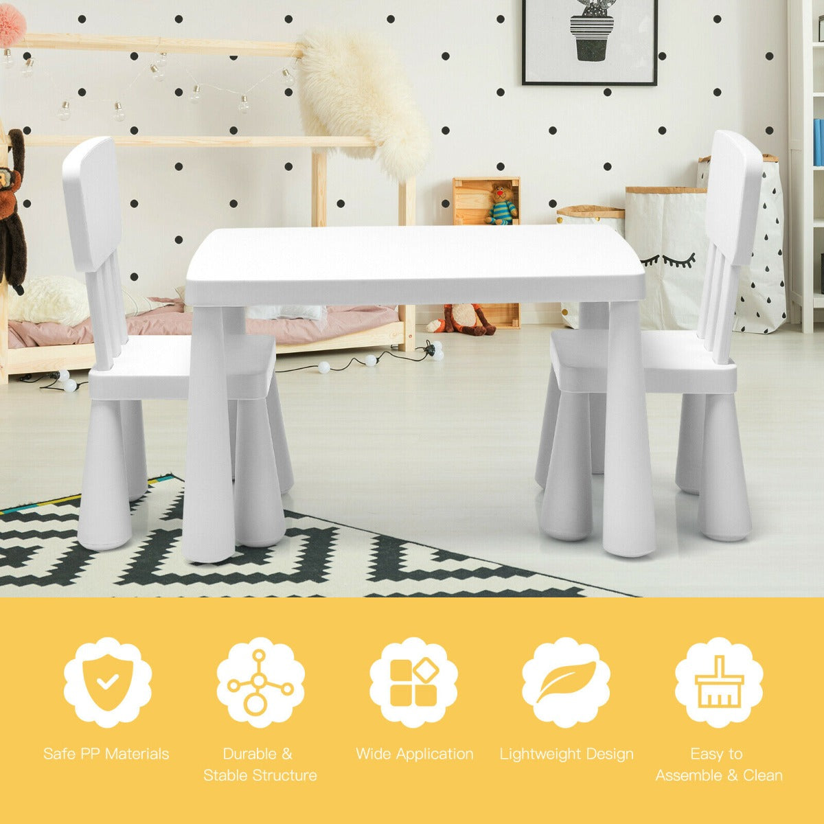 Children's Multi Activity Table and Chair Set-Blue