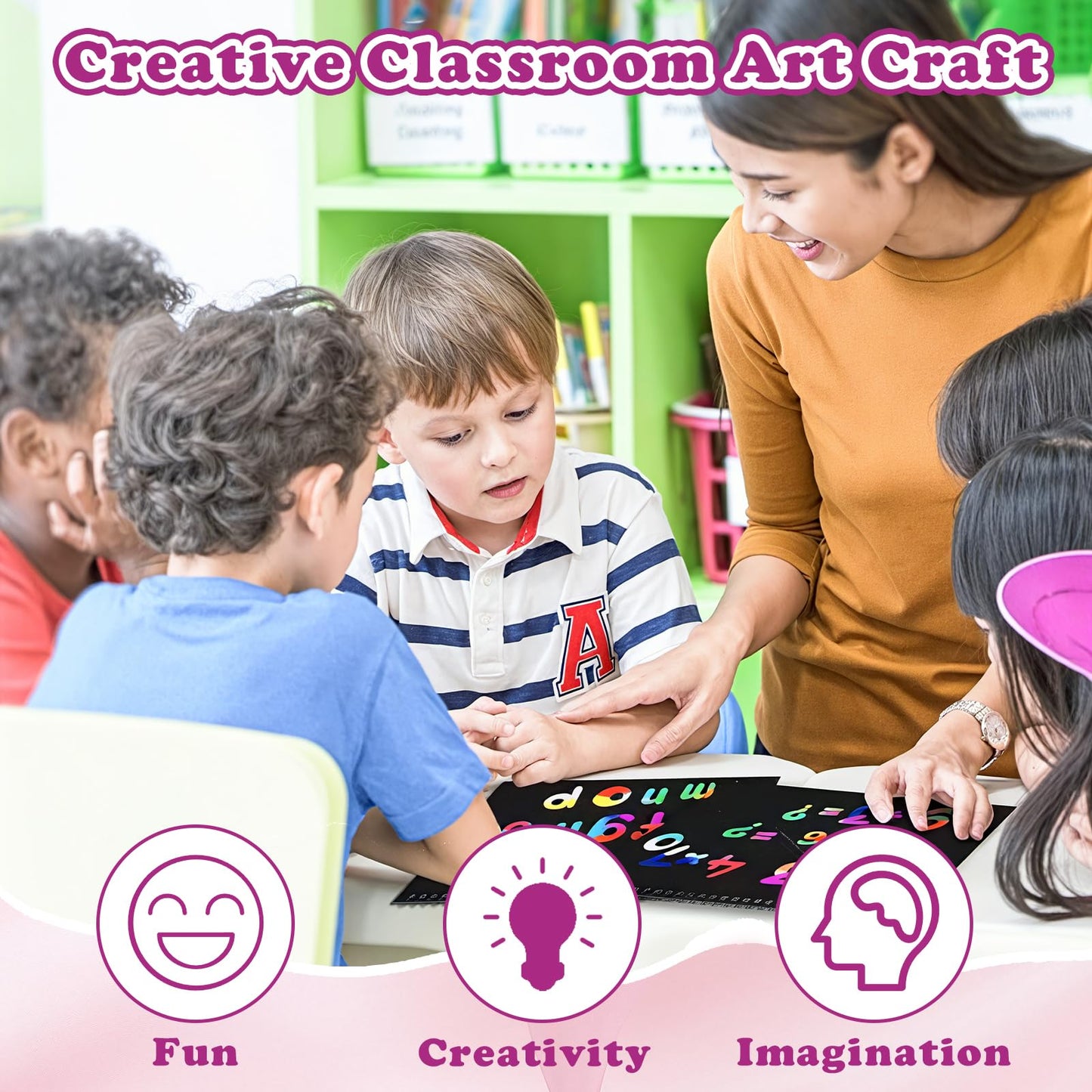 HXDOGSP Scratch Art for Kids – 36-Pack Rainbow Scratch Paper Notebook Set (Ages 4–12)