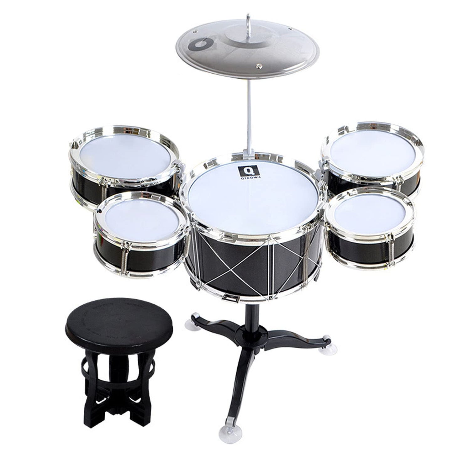 HXIA Kids Drum Toy Set for Ages 3-7 – Black