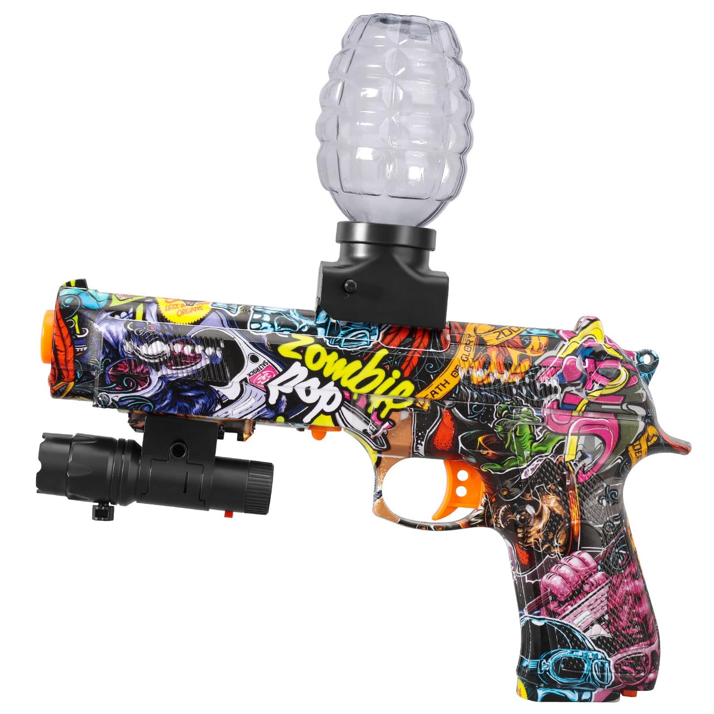 HXPLN Electric Gel Ball Blaster - Auto 12 RPS Splatter Gun for Outdoor Fun