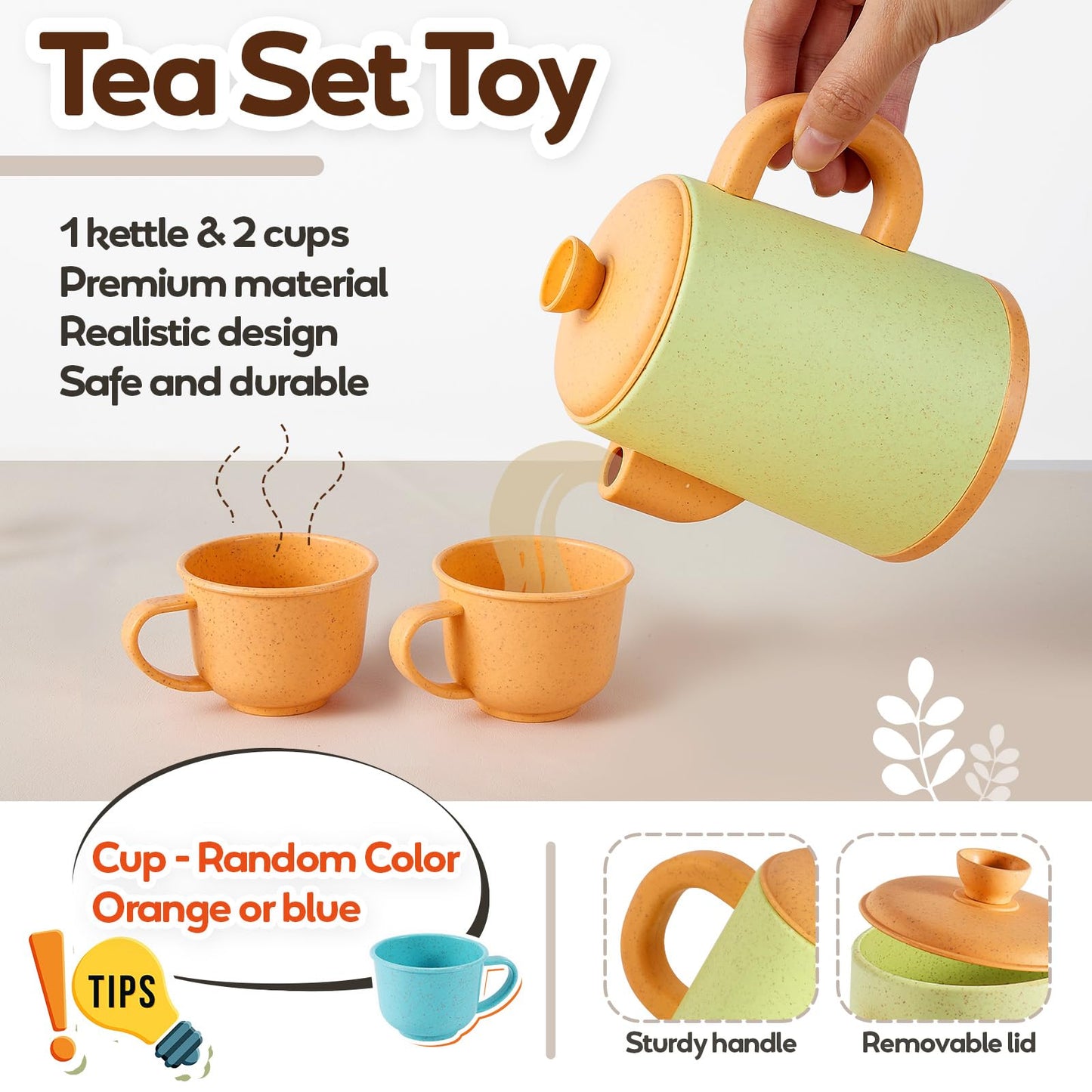 HYAKIDS Play Kitchen Pots and Pans Set for Kids – Pretend Cooking Toys (Ages 3-6)