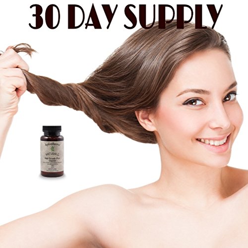 Hydratherma Naturals Hair Growth Plus with 5000mcg Biotin – 27 Ingredients, 60 Tablets