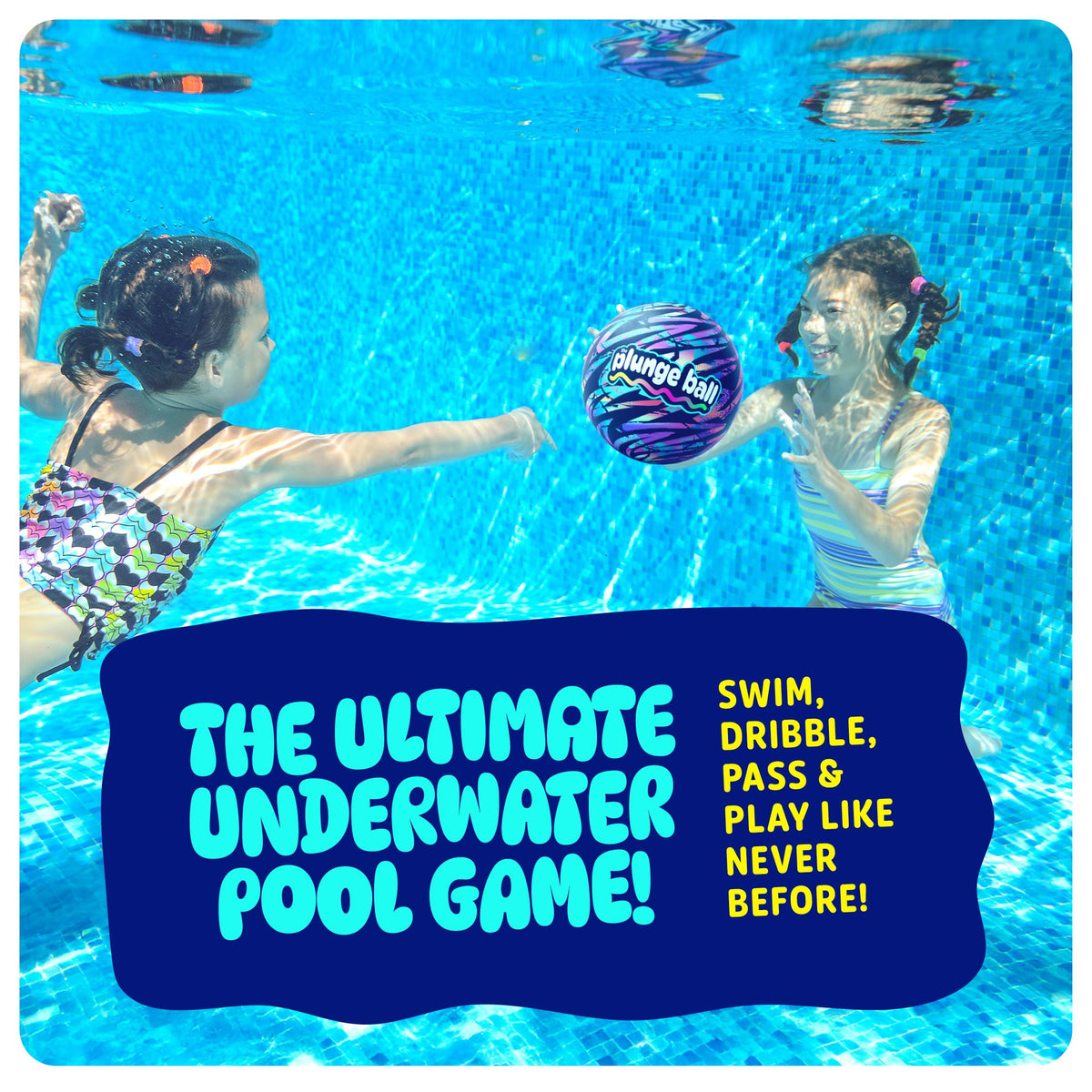 HydroSport Plunge Ball (9 Inch) – Multi-Play Pool Toy for Kids, Teens & Adults