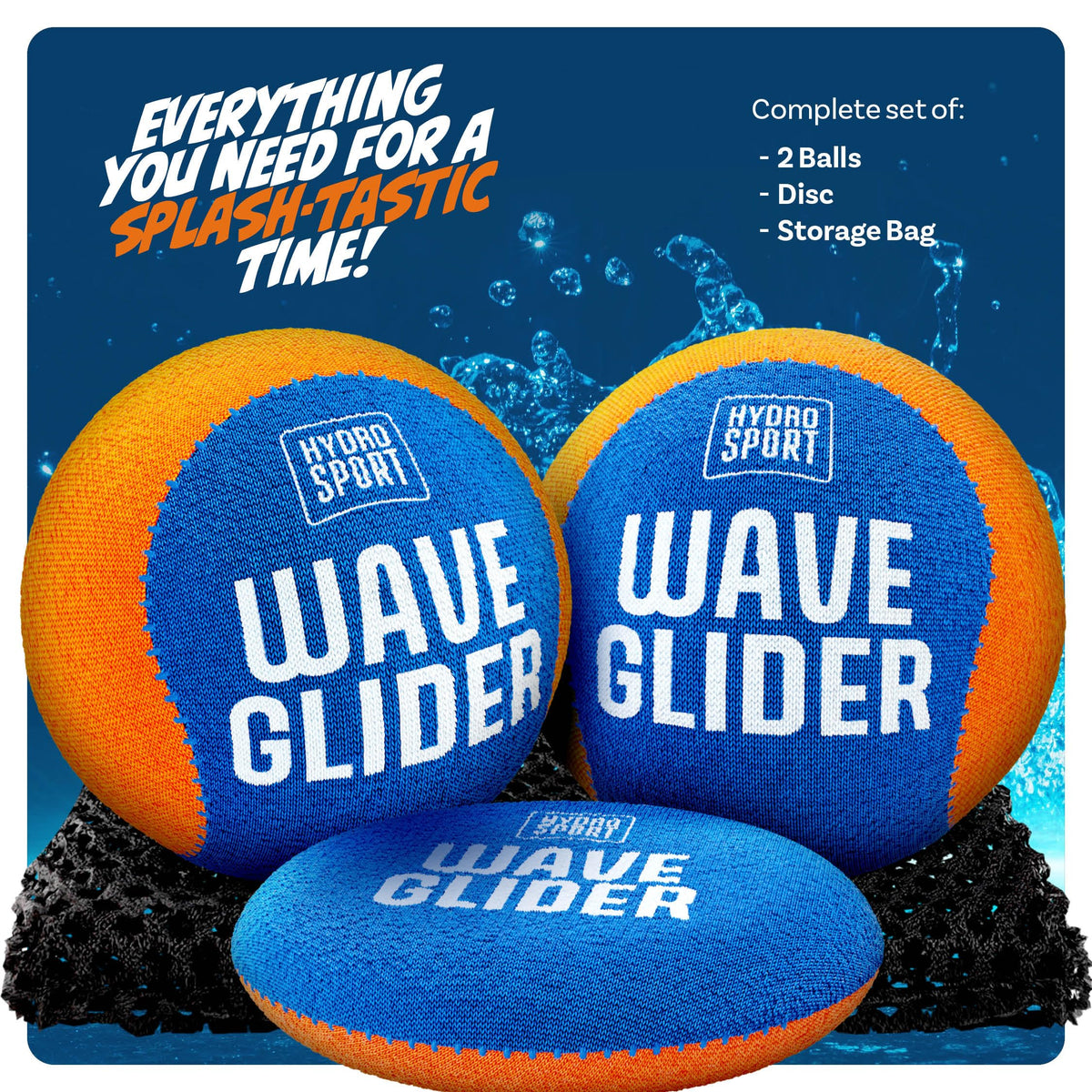 HydroSport Skipping Water Balls – Beach & Pool Water Toy Set