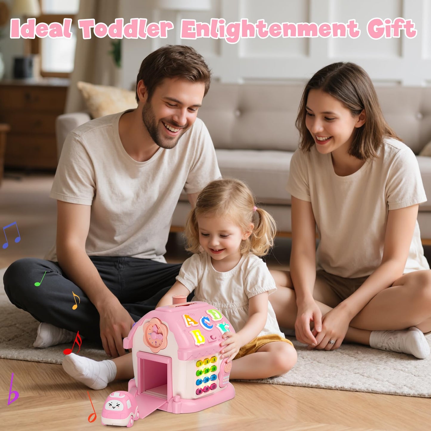 HYES Musical Learning House Toys for 1-Year-Old Girls | Toddler Learning & Storytelling Gift