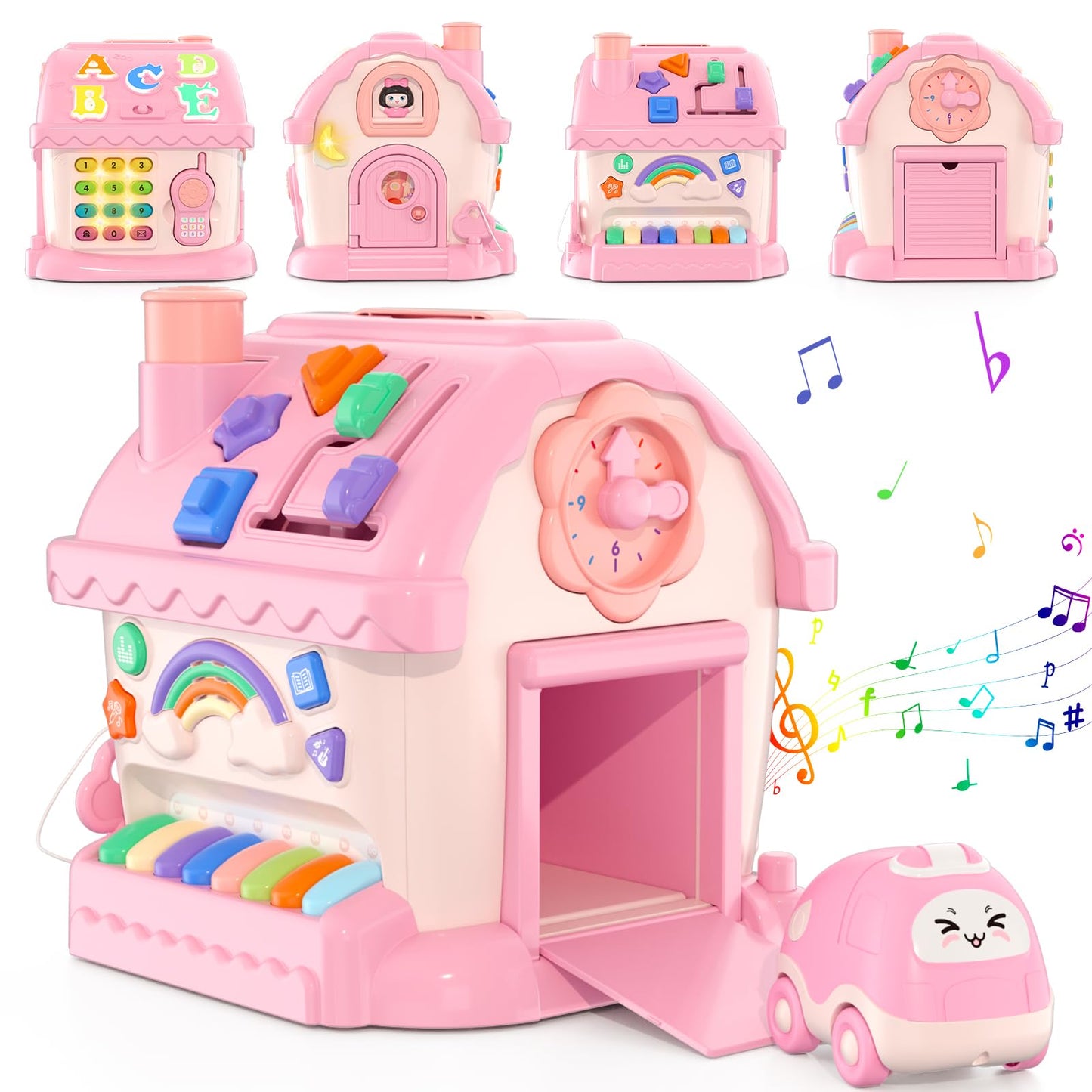 HYES Musical Learning House Toys for 1-Year-Old Girls | Toddler Learning & Storytelling Gift