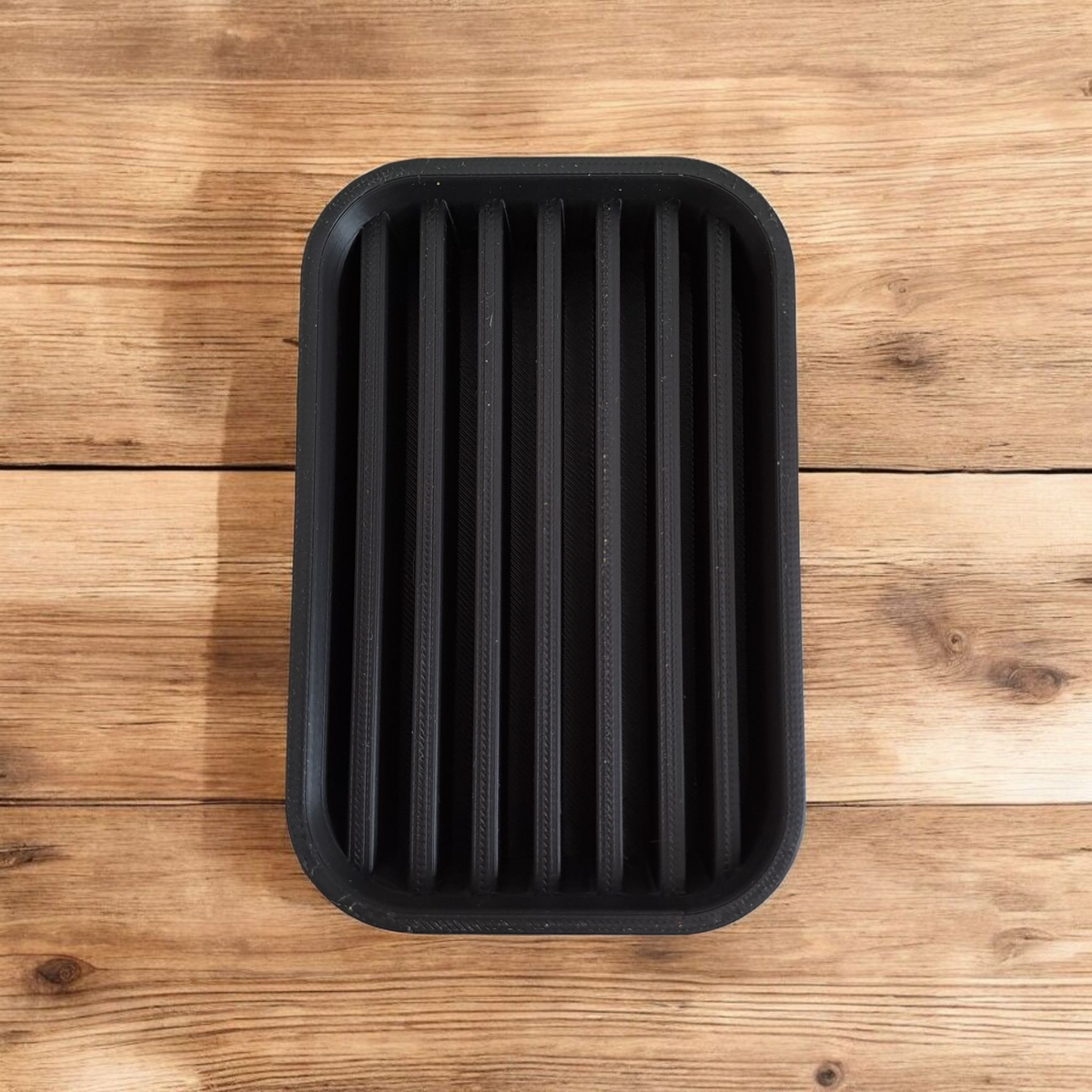 Modern Soap Dish with Drainage Ribs - Sleek & Hygienic Bar Soap Holder