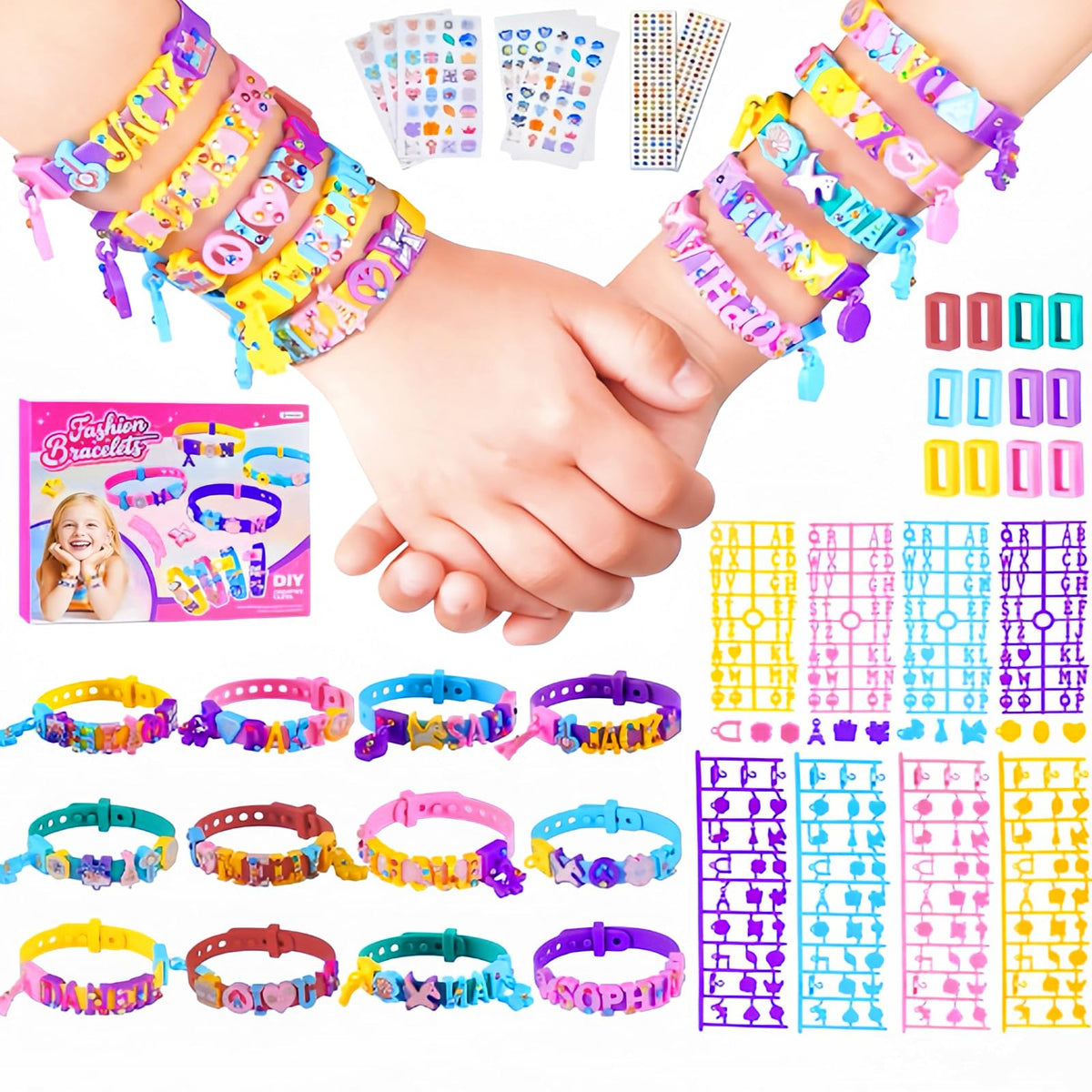 HYH Art & Craft Kits: 12-Set Friendship Bracelet Making Kit for Kids 5–12