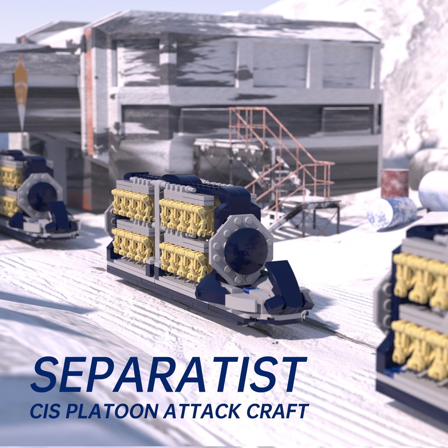 HyperBrick Droid Army Battle Pack – Platoon Attack Craft with 33 Droids & 1 Pilot