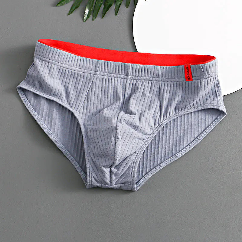 Trendy Men's Triangle Briefs - Breathable Cotton Underwear