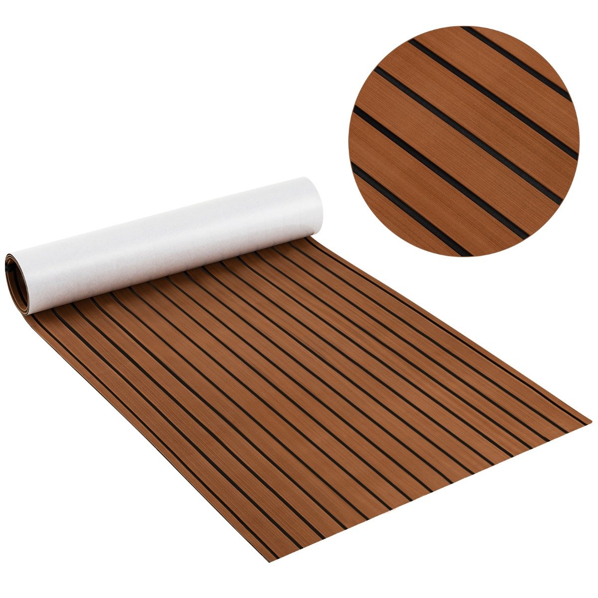 240 x 90 cm Non-Slip Marine Carpeting Mat-Dark Grey
