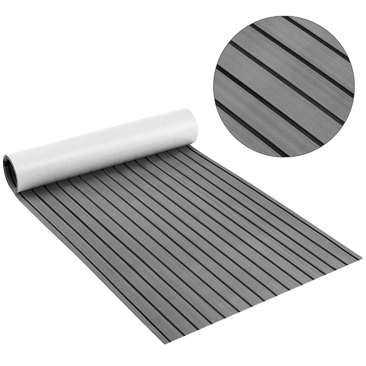 240 x 90 cm Non-Slip Marine Carpeting Mat-Dark Grey
