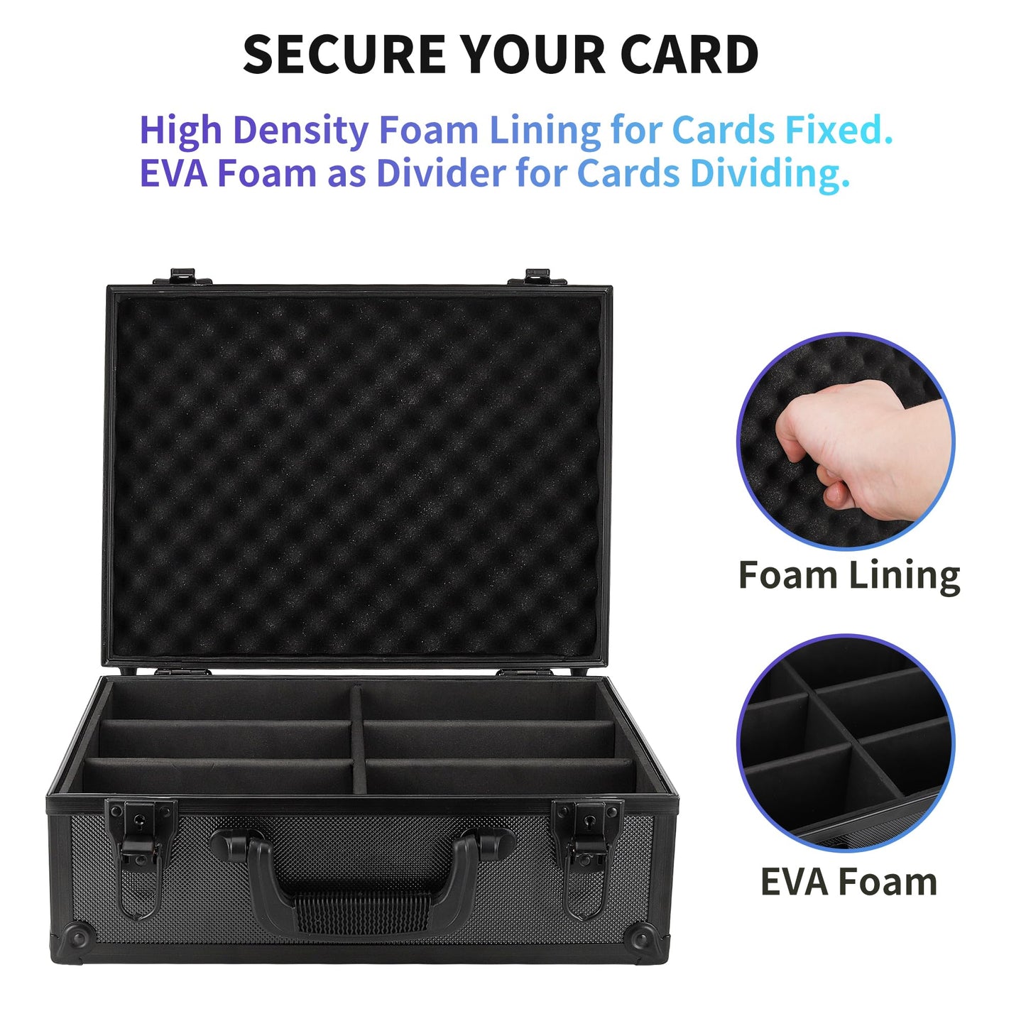 HZGXQN Toploader Storage Box – 600+ Top Loaders, 3x4 Inch Card Case