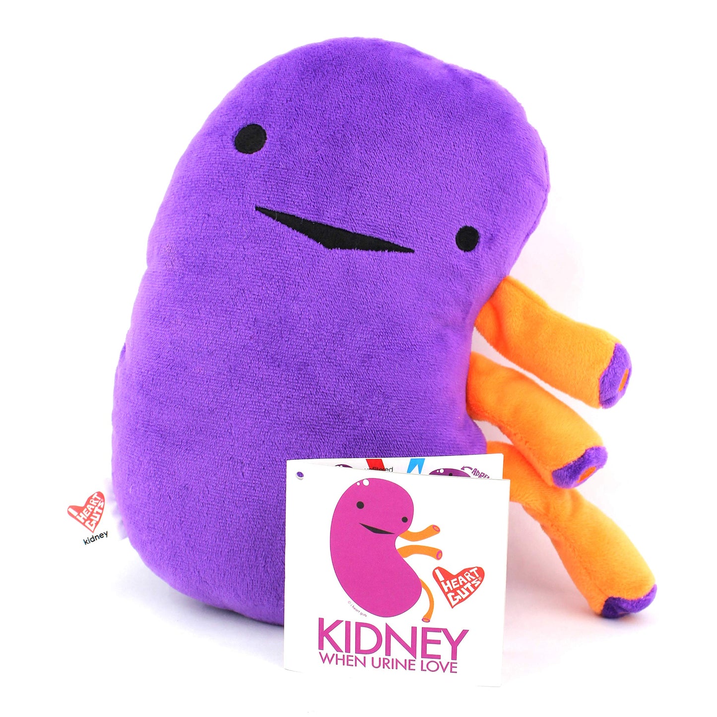 I Heart Guts Kidney Plush – 9-Inch Educational Stuffed Organ Toy