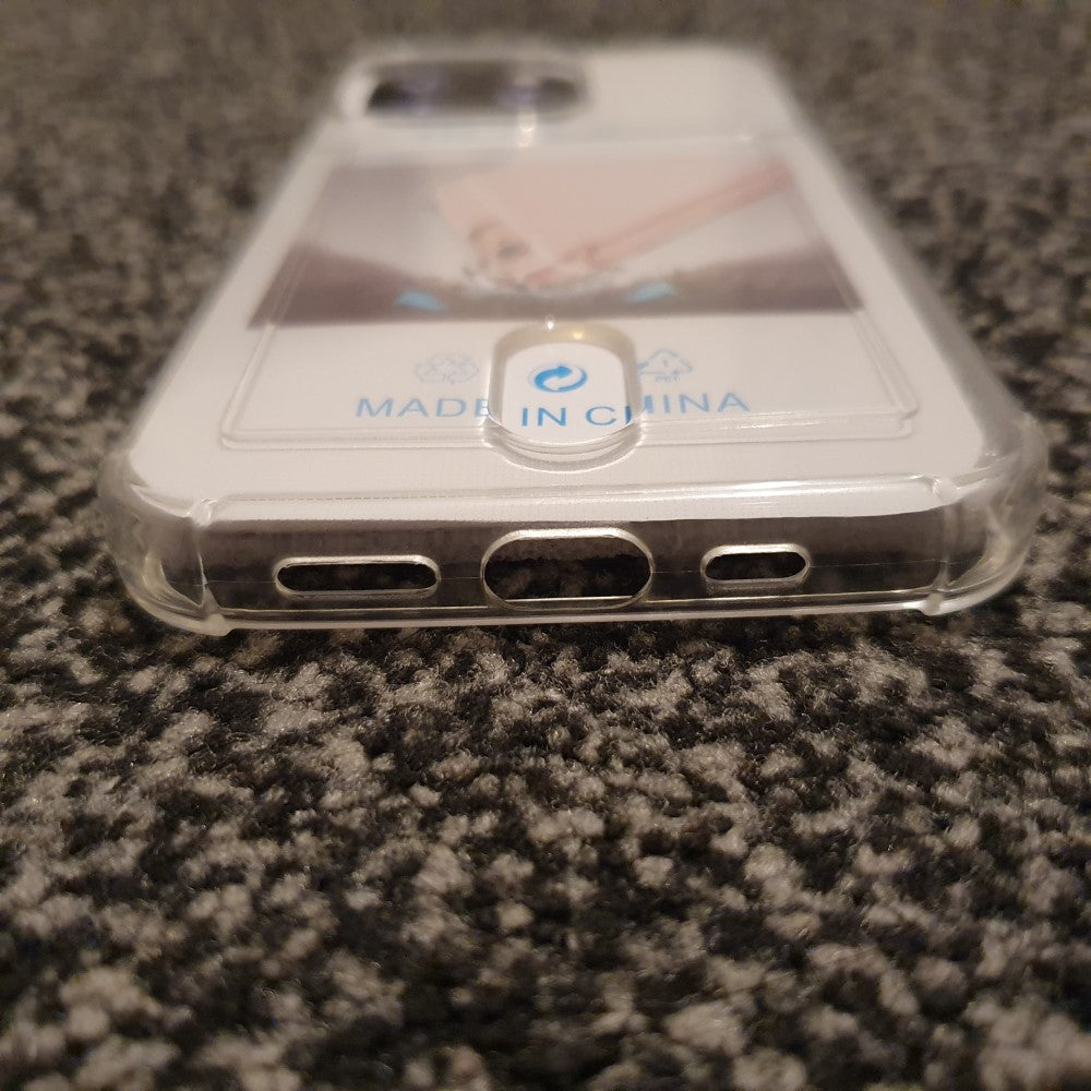 Soft TPU Clear Case With Card Slot - For iPhone 13 Pro