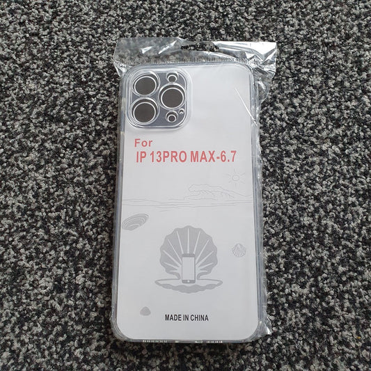 Soft TPU Clear Case with Dust Plug - For iPhone 13 Pro Max