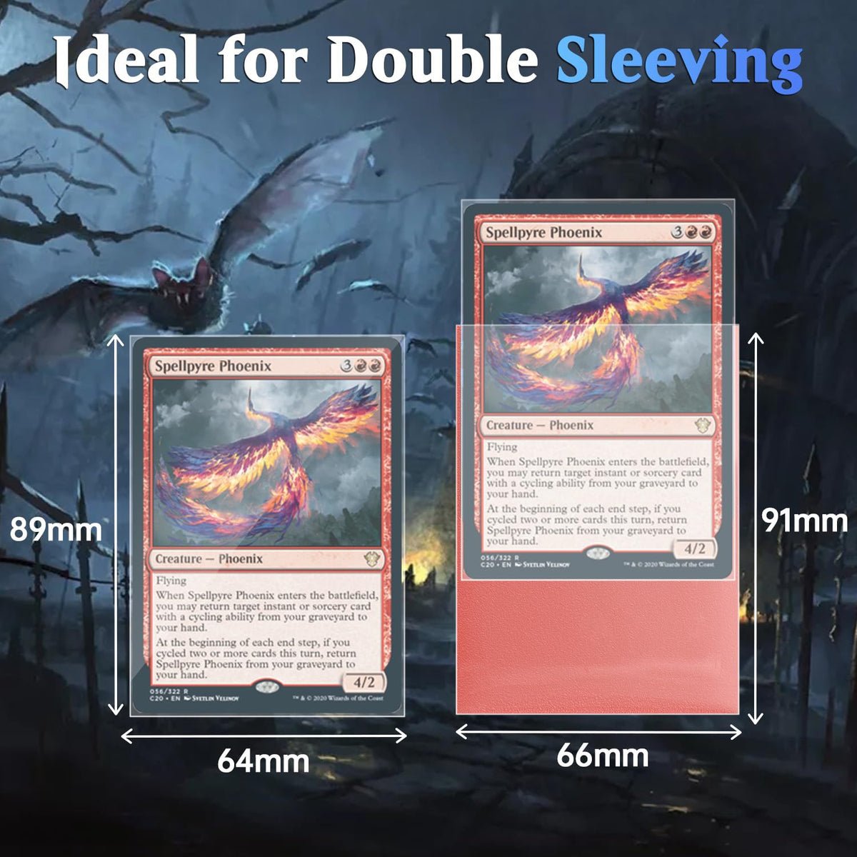 IARJI 600ct Perfect Fit Sleeves – Exact Fit Inner Sleeves for MTG, PKM, TCG | High Clarity