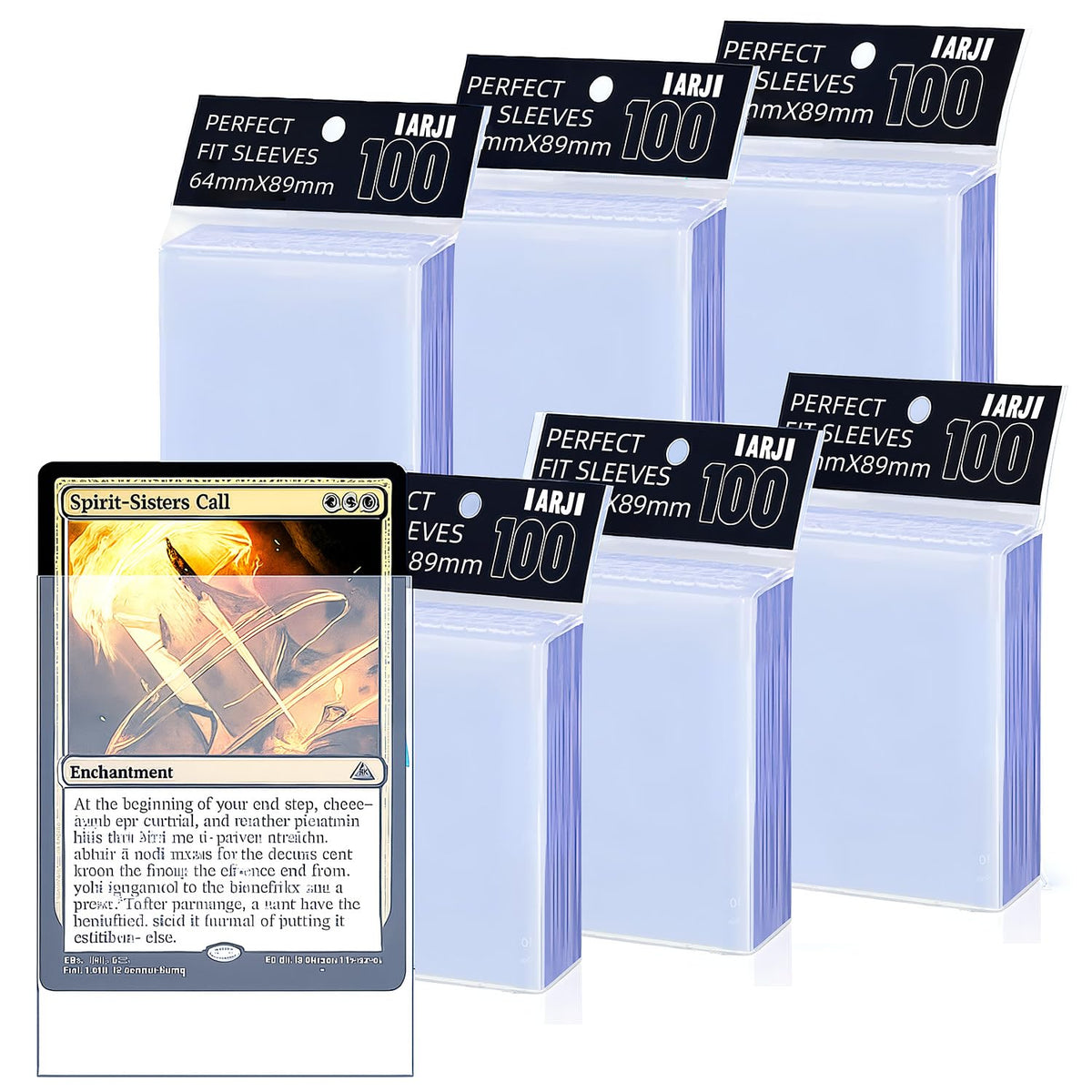 IARJI 600ct Perfect Fit Sleeves – Exact Fit Inner Sleeves for MTG, PKM, TCG | High Clarity