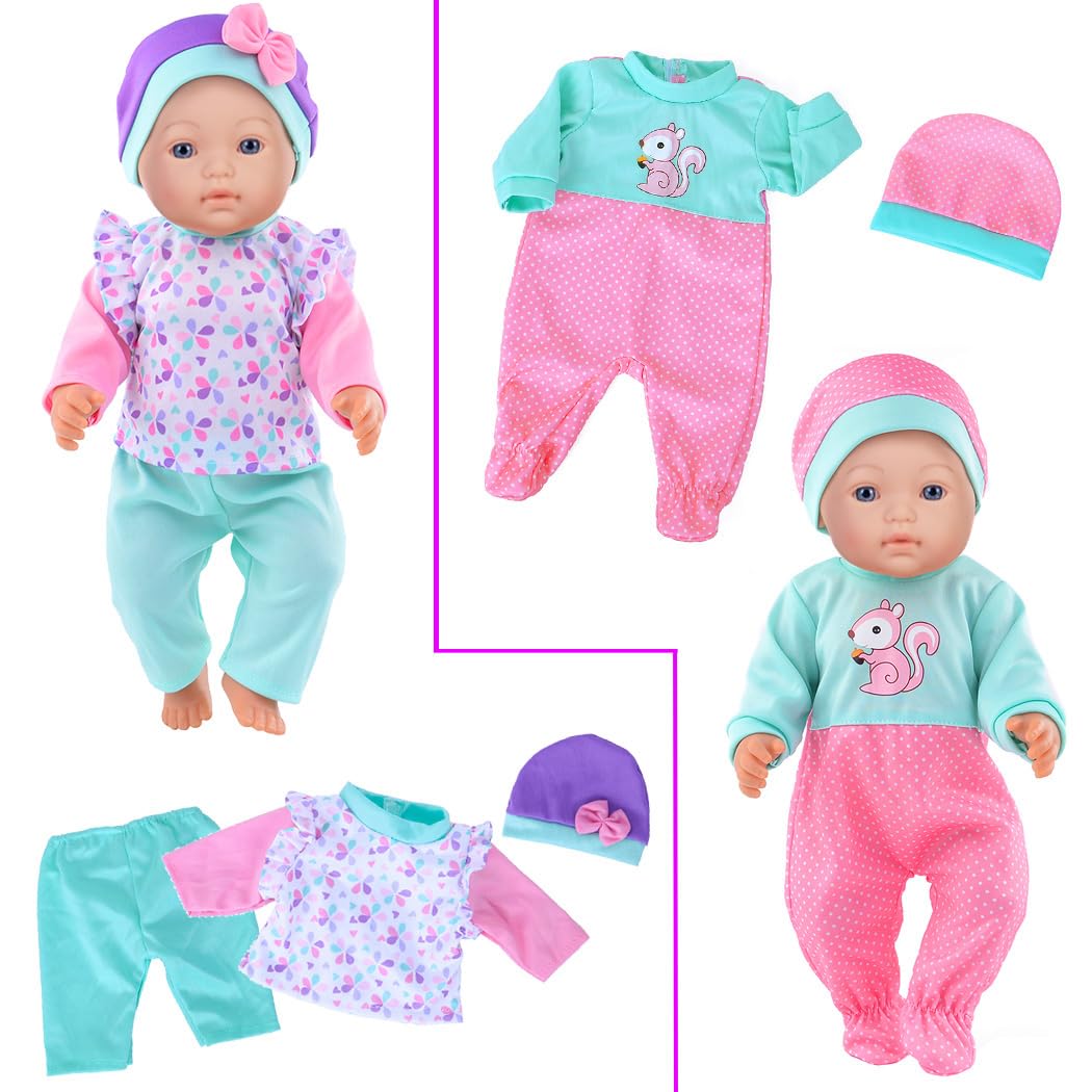 iBayda 10 Sets Doll Clothes & Accessories for 14–17 Inch Dolls (35–43 cm) – Doll Not Included