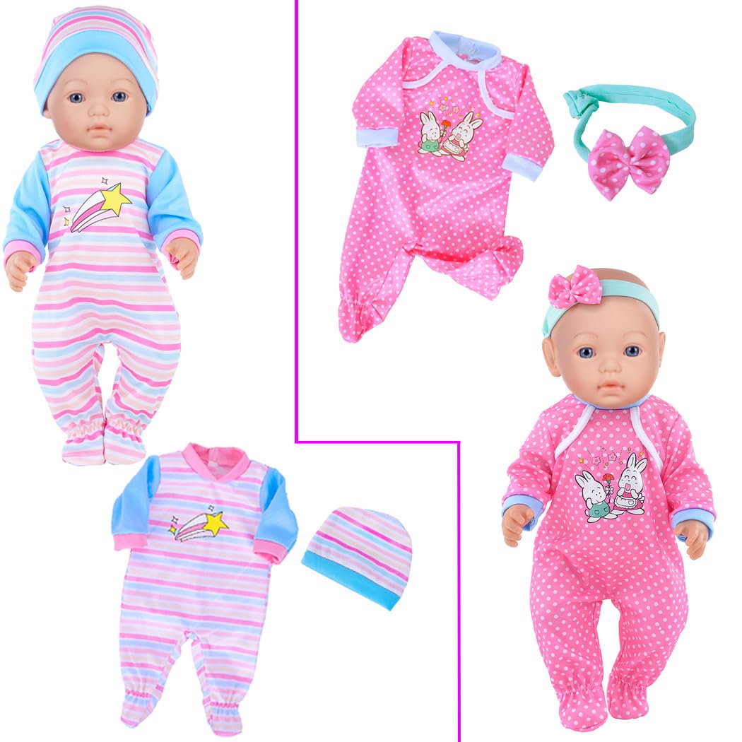 iBayda 10 Sets Doll Clothes & Accessories for 14–17 Inch Dolls (35–43 cm) – Doll Not Included