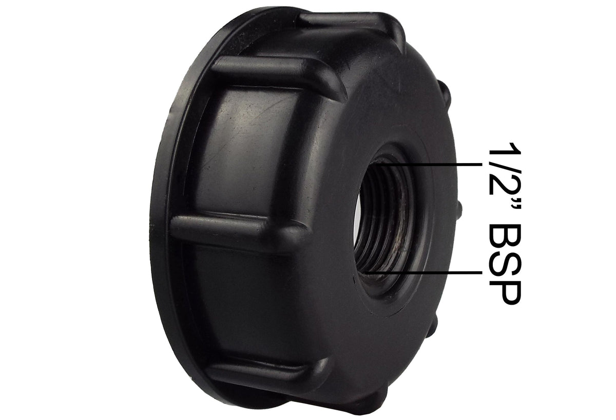 End Cap for IBC Tank with Built-in 1/2" BSPF Thread