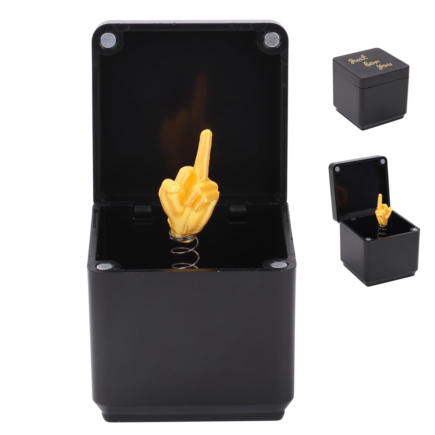 i-Beeboo Gag Gifts for Adults – Middle Finger in a Box | Funny Stocking Stuffers
