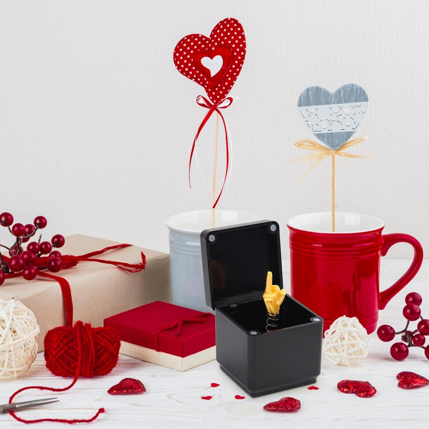 i-Beeboo Gag Gifts for Adults – Middle Finger in a Box | Funny Stocking Stuffers