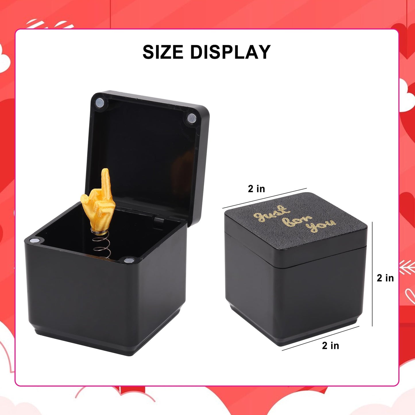 i-Beeboo Gag Gifts for Adults – Middle Finger in a Box | Funny Stocking Stuffers