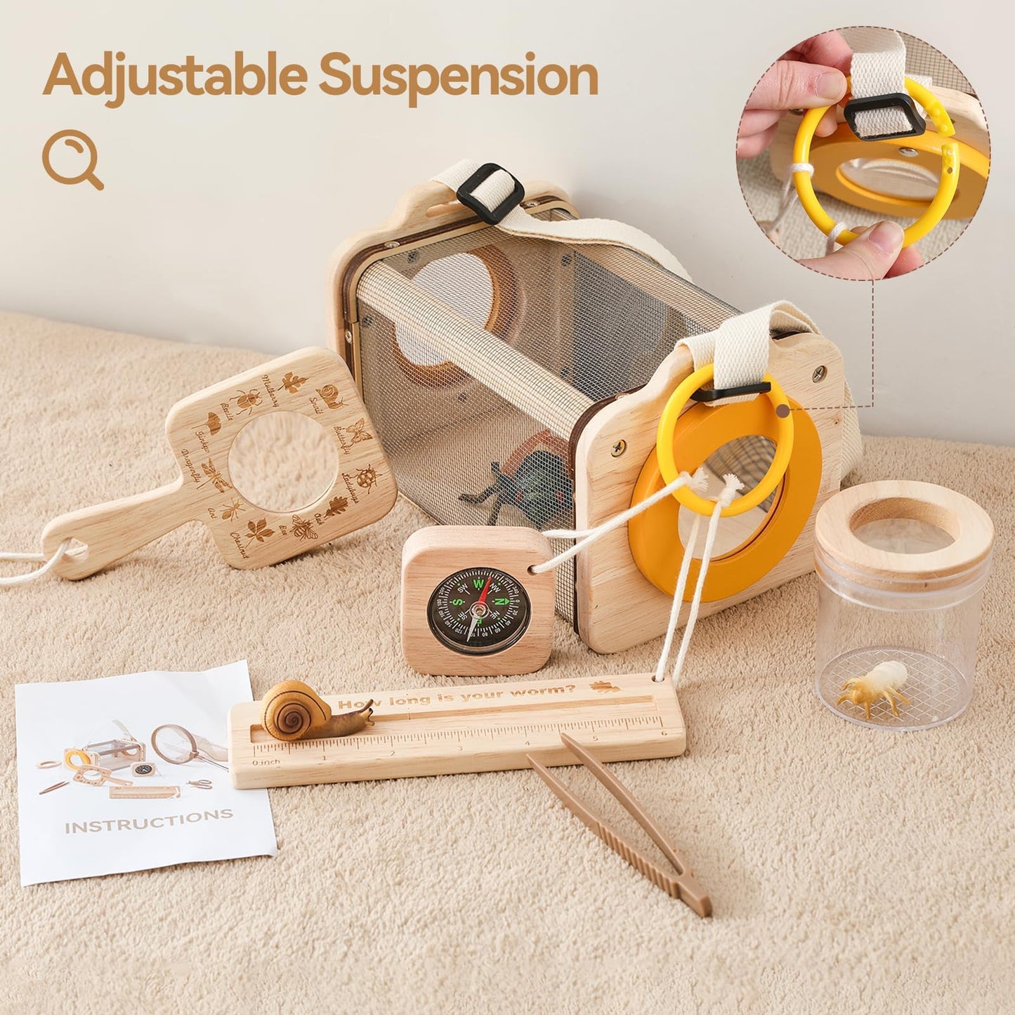 ibwaae Bug Catcher Kit for Kids – 10-Piece Outdoor Explorer Set