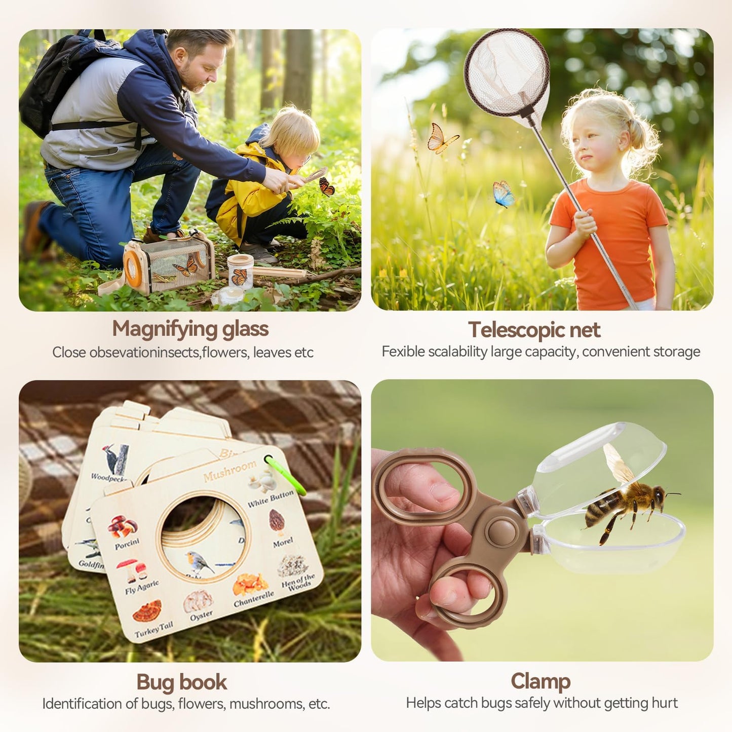 ibwaae Bug Catcher Kit for Kids – 10-Piece Outdoor Explorer Set