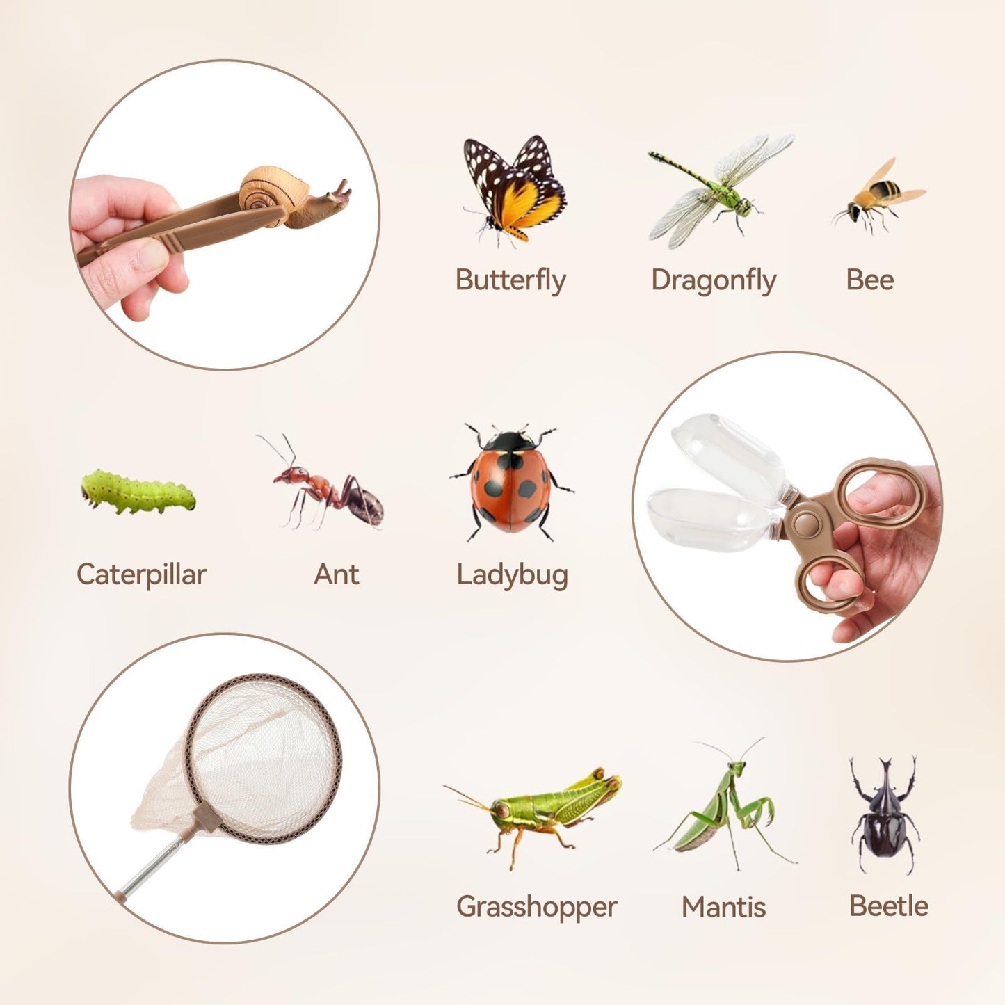 ibwaae Bug Catcher Kit for Kids – 10-Piece Outdoor Explorer Set