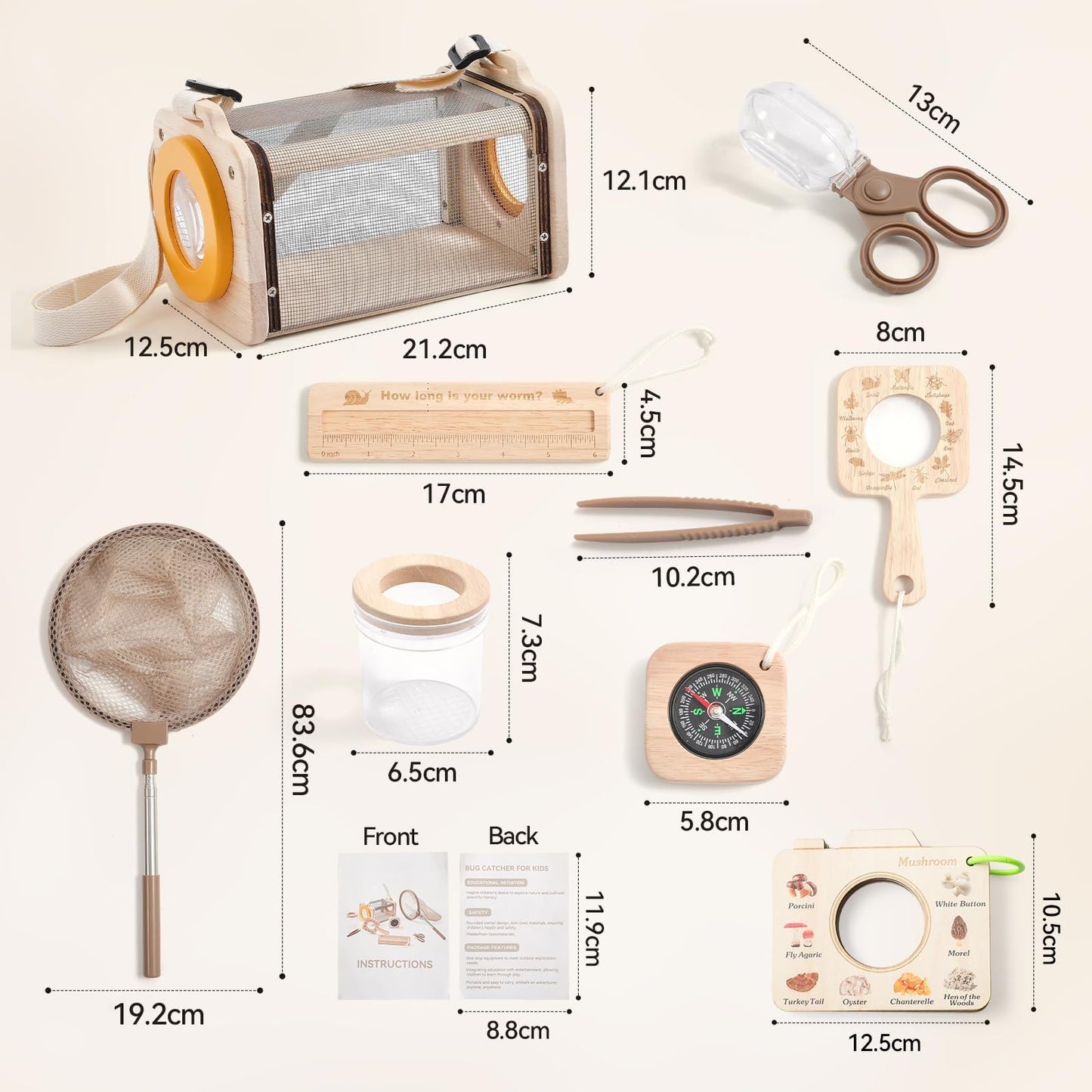 ibwaae Bug Catcher Kit for Kids – 10-Piece Outdoor Explorer Set