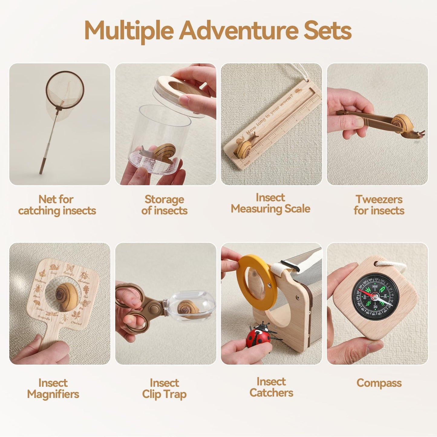 ibwaae Bug Catcher Kit for Kids – 10-Piece Outdoor Explorer Set