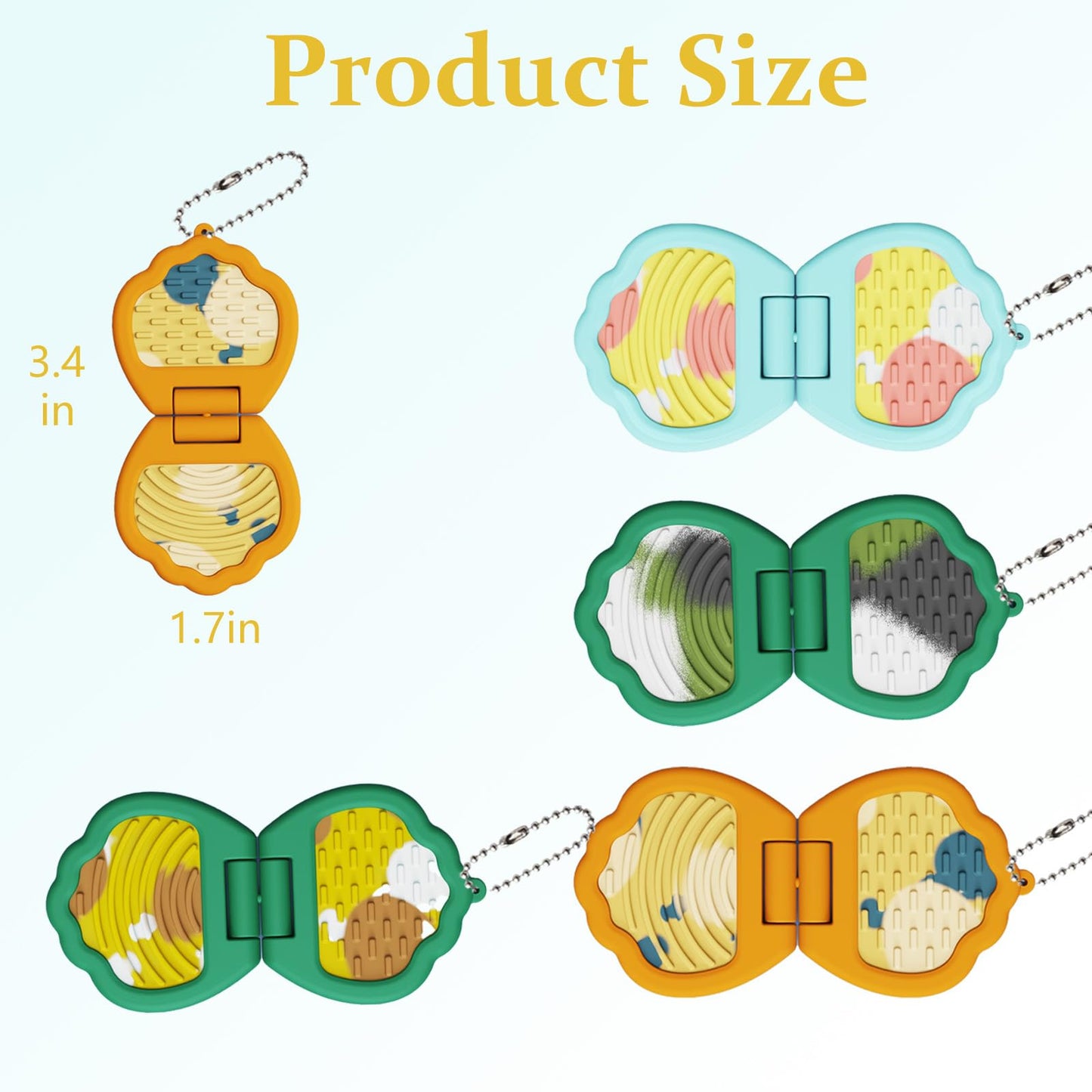 Iceacrin 3PC Silent Fidget Toys for Autism, Classroom Focus & Portable Sensory Tools
