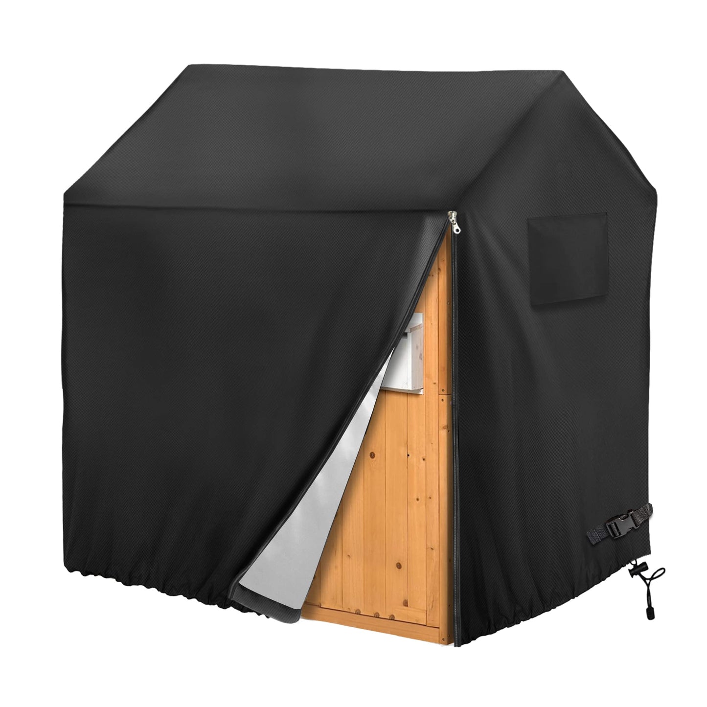 Iceberg Elf Playhouse Cover – Waterproof Outdoor Cover for 50x45x55 in Playhouses, Black, 640D Oxford