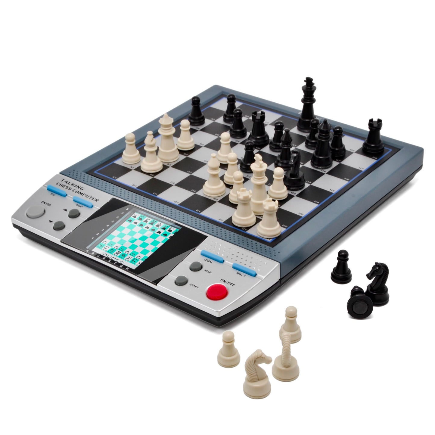 ISEE iCore Electronic Chess Set Pro Black | Talking Tutor, Learn Tactics for Kids & Adults