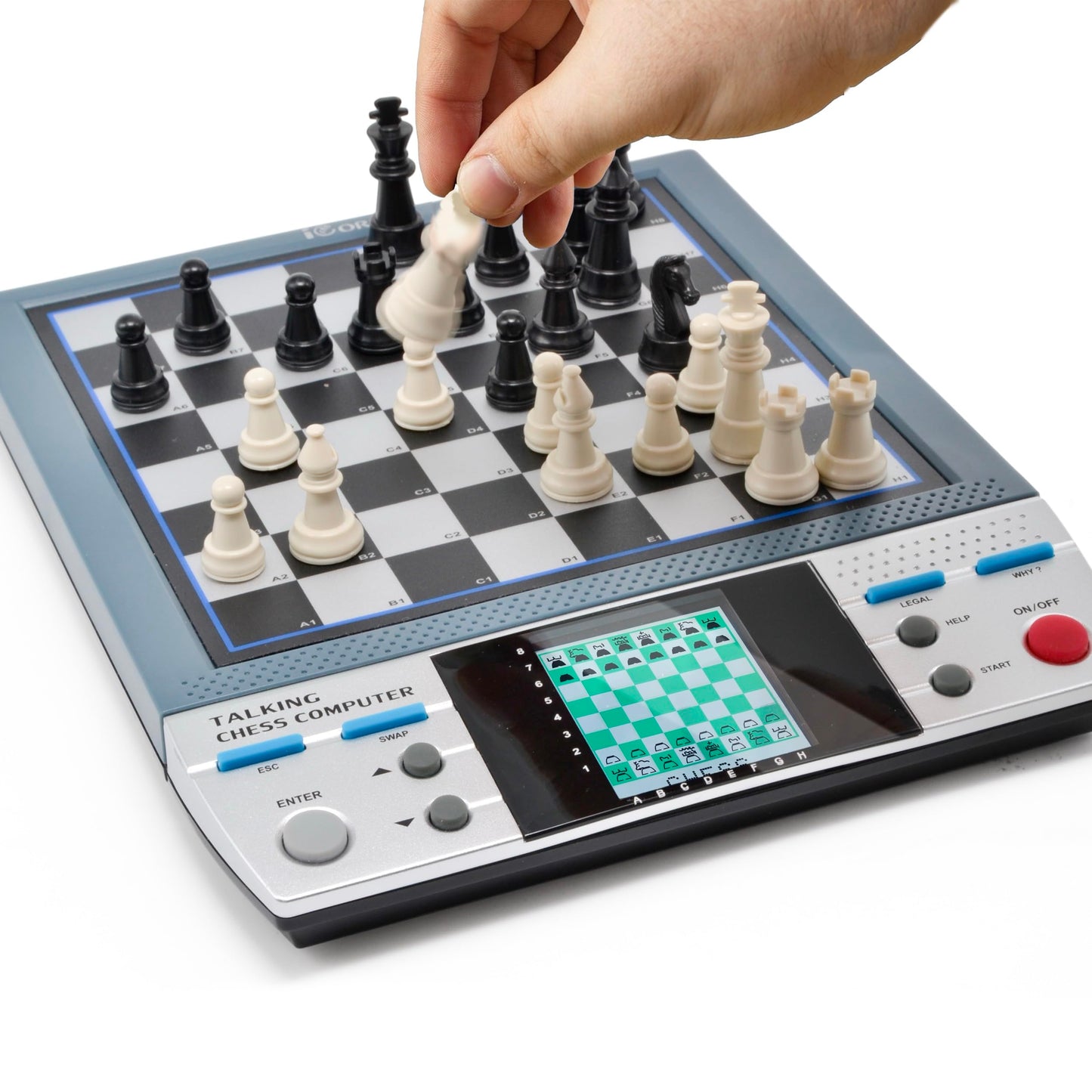 ISEE iCore Electronic Chess Set Pro Black | Talking Tutor, Learn Tactics for Kids & Adults