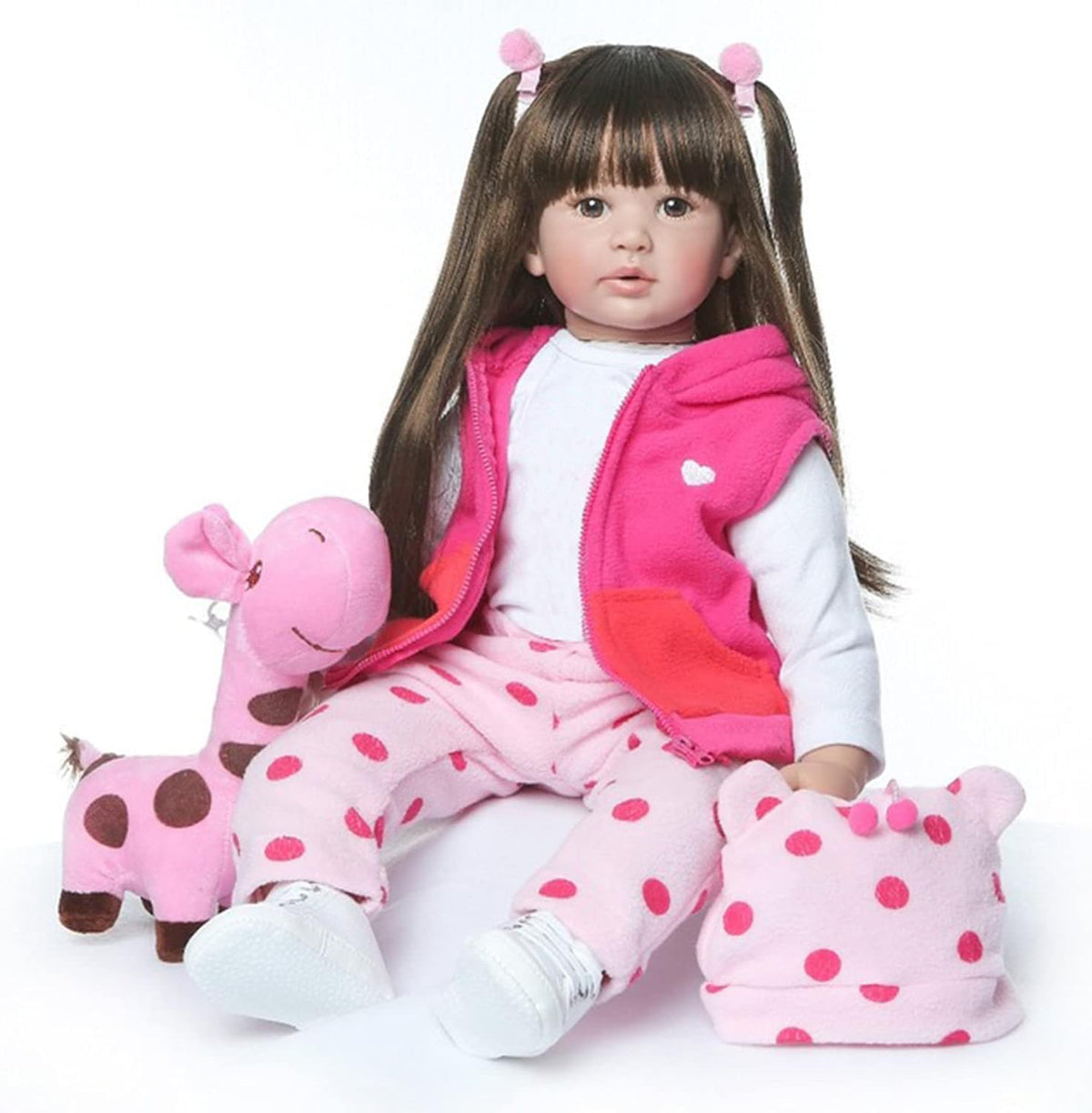 iCradle 24-Inch Reborn Baby Doll Girl — Realistic Silicone Vinyl Doll, 60 cm, 1.5 kg