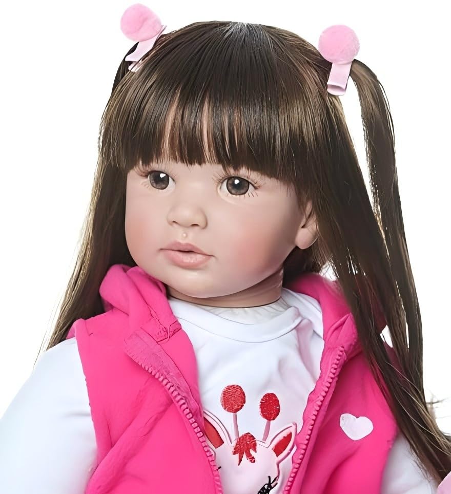 iCradle 24-Inch Reborn Baby Doll Girl — Realistic Silicone Vinyl Doll, 60 cm, 1.5 kg