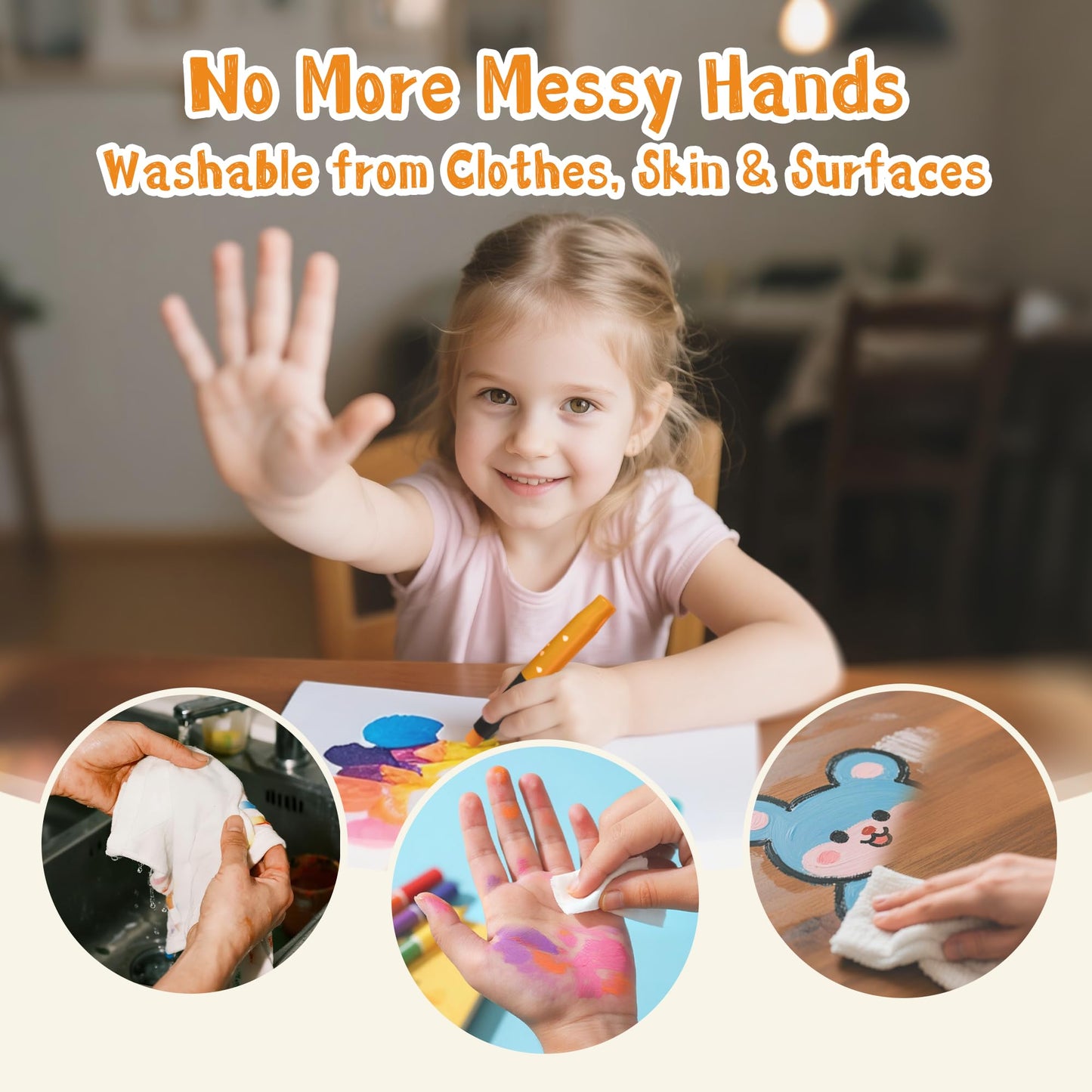 iCrayon 24 Colors Twist Crayons – Non-Toxic, Washable, Quick-Dry Travel Pastels for Toddlers