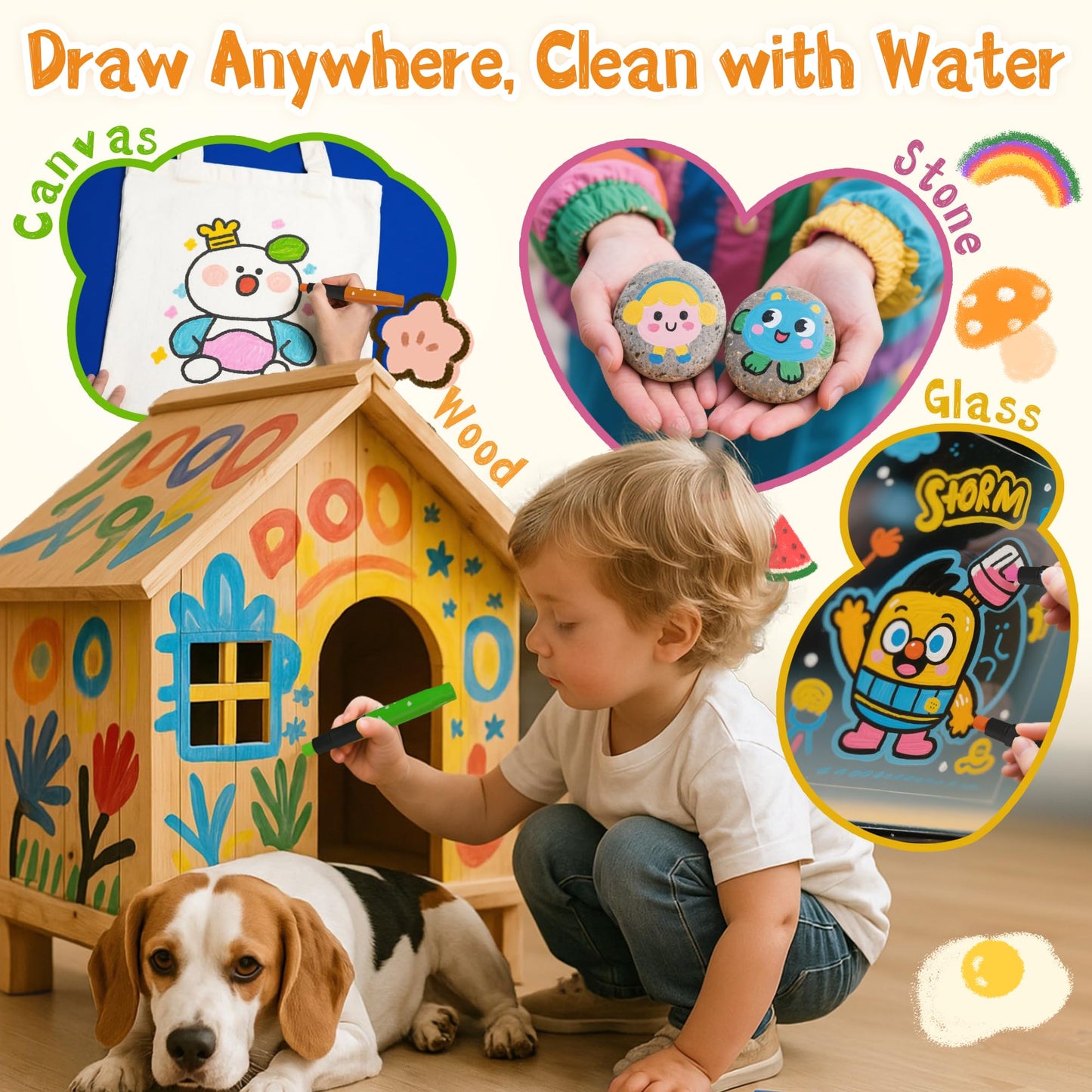 iCrayon 24 Colors Twist Crayons – Non-Toxic, Washable, Quick-Dry Travel Pastels for Toddlers