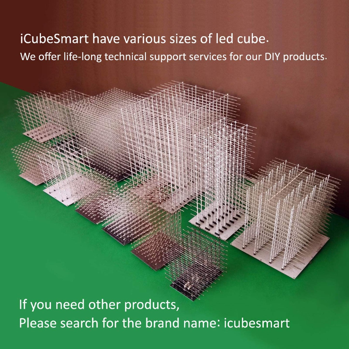 iCubeSmart 3D LED Cube Kit 8x8x8 (3D8S-MULTI) | DIY Soldering Electronics Project